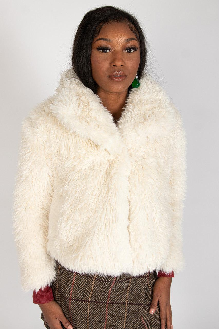Shag Faux Fur Jacket Product Image