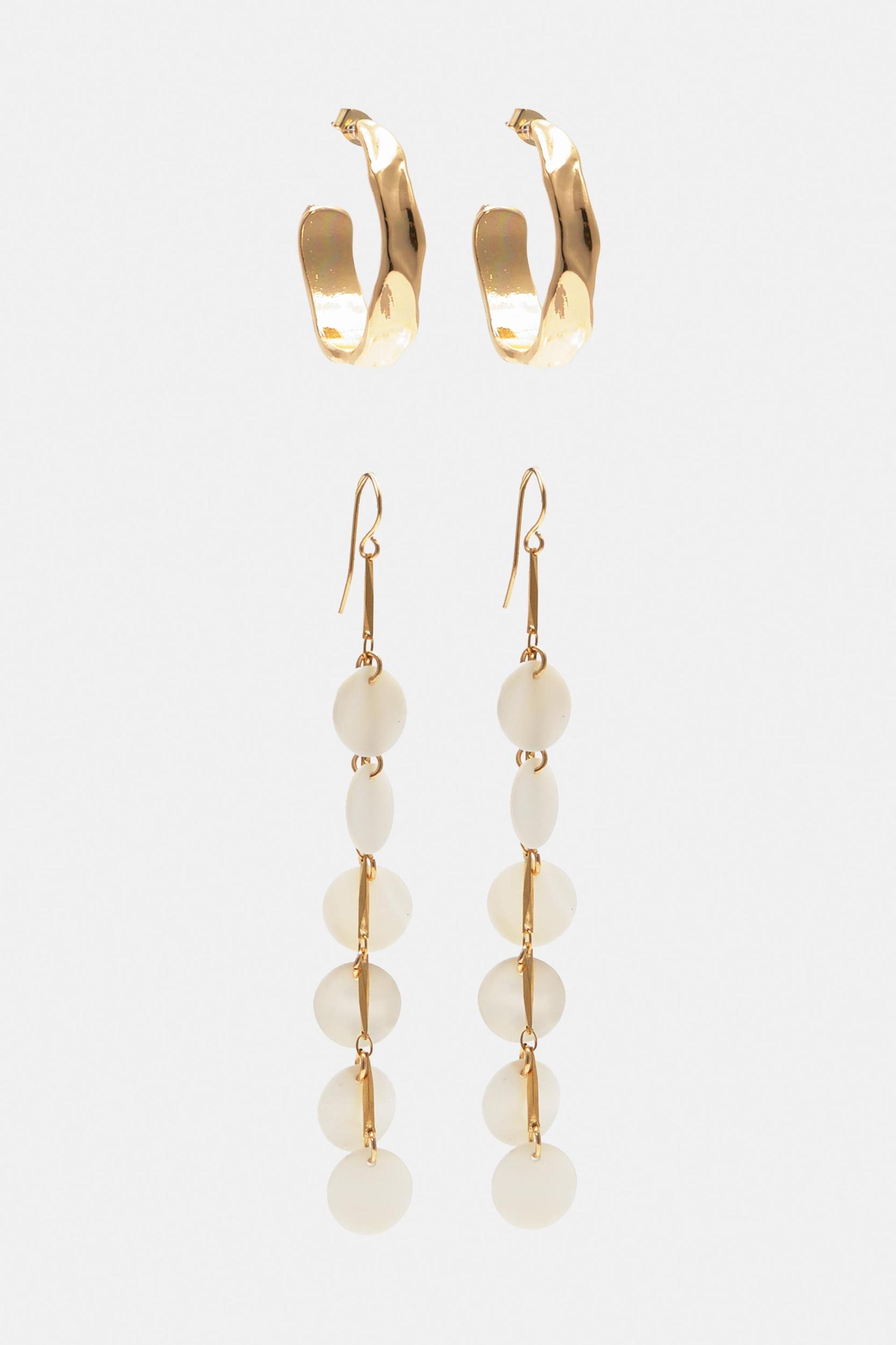 Pack of mother-of-pearl earrings Product Image