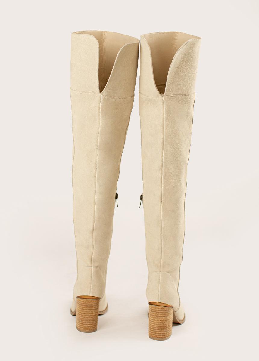 Nyra Slouch Boot in Ivory Female Product Image