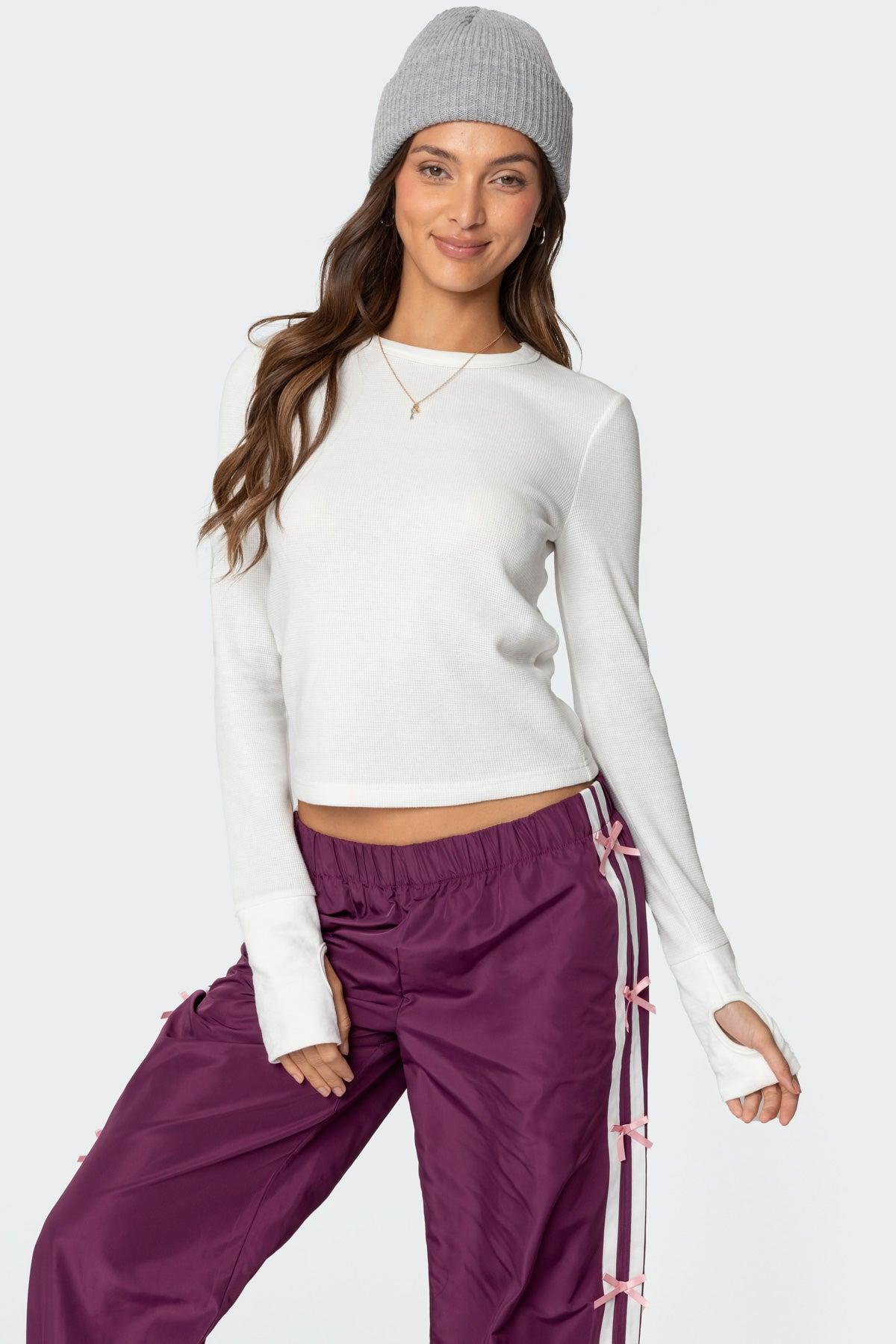 Waffle Long Sleeve T Shirt Product Image