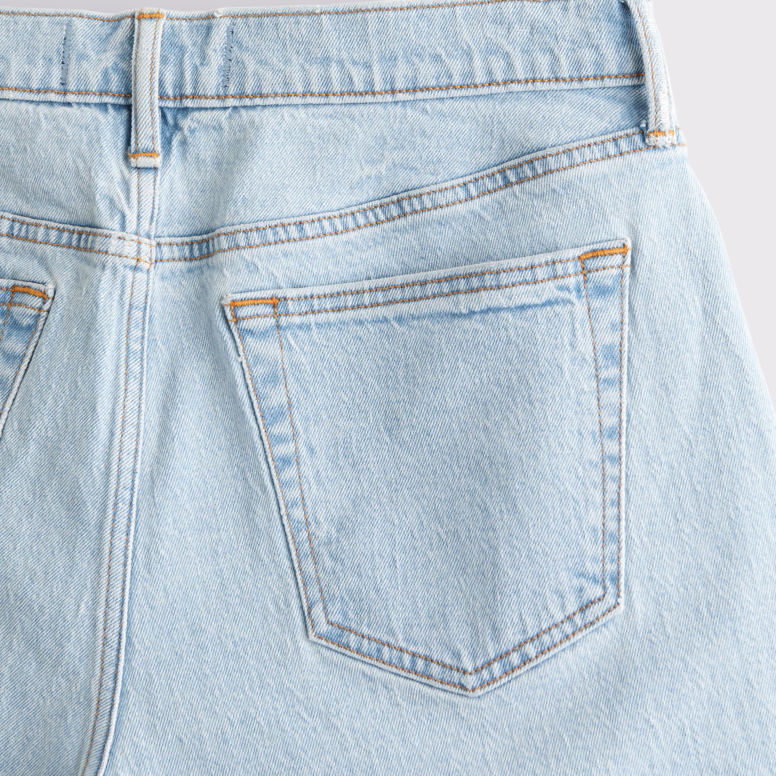 Athletic Loose Denim Short Product Image