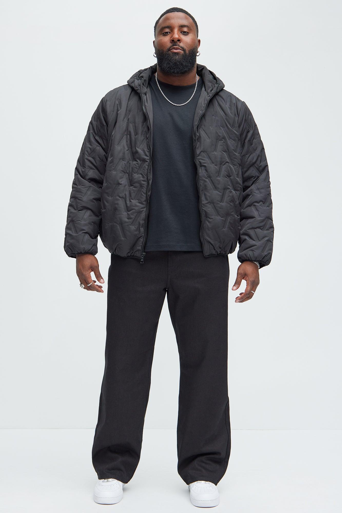 Everett Hooded Lightweight Puffer - Black Product Image