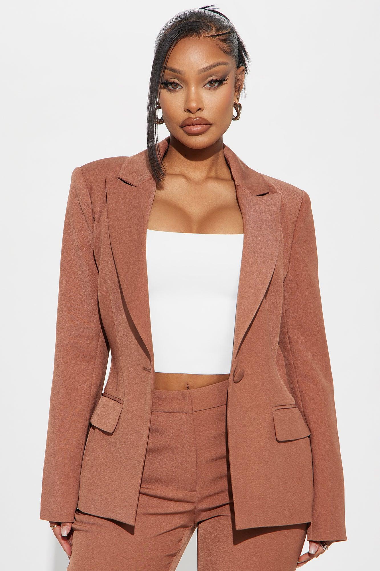 Breaking Even Blazer - Mocha Product Image