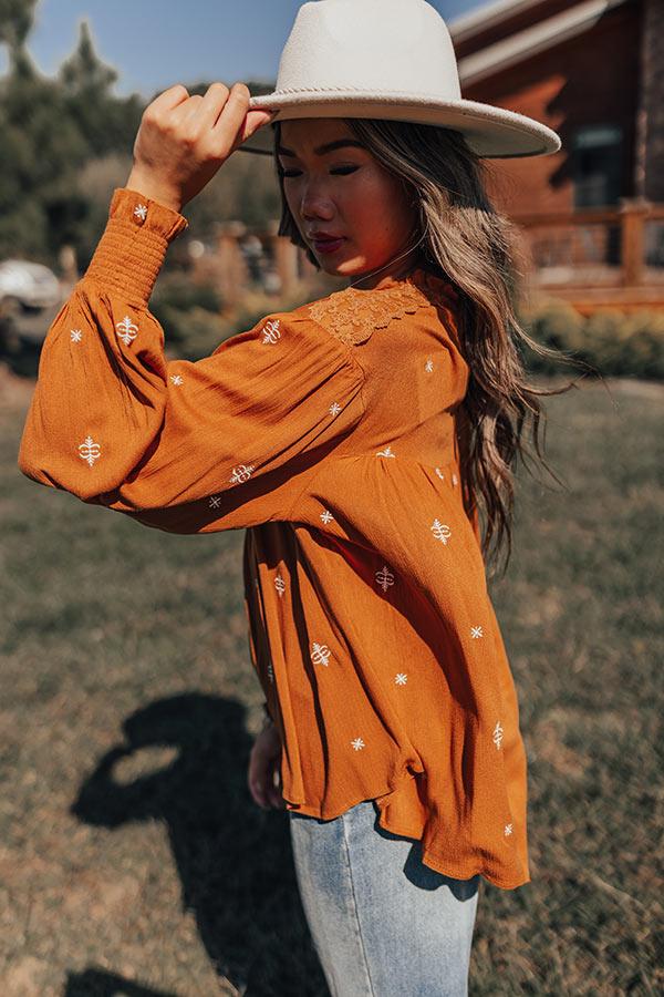 Tea At The Plaza Embroidered Top Product Image