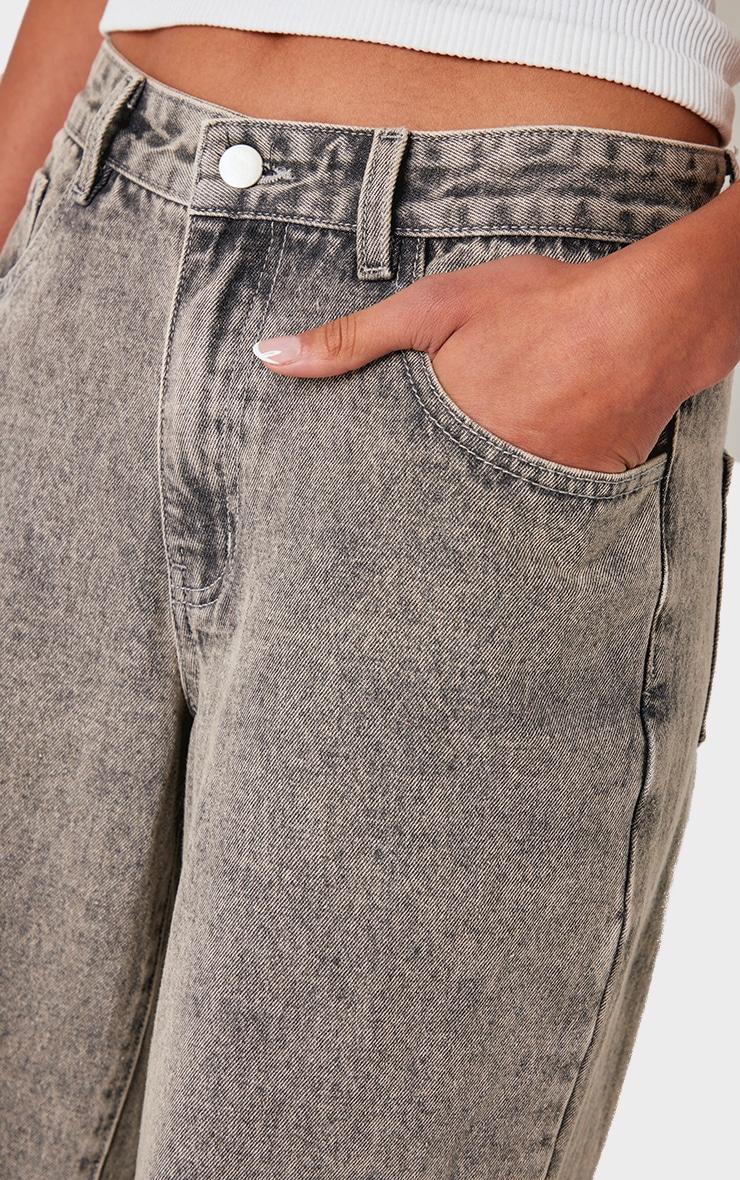 Light Grey Slouchy Style Jeans Product Image