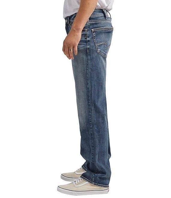 Silver Jeans Co. Grayson Straight Leg MAX FLEX Dark Wash Jeans Product Image