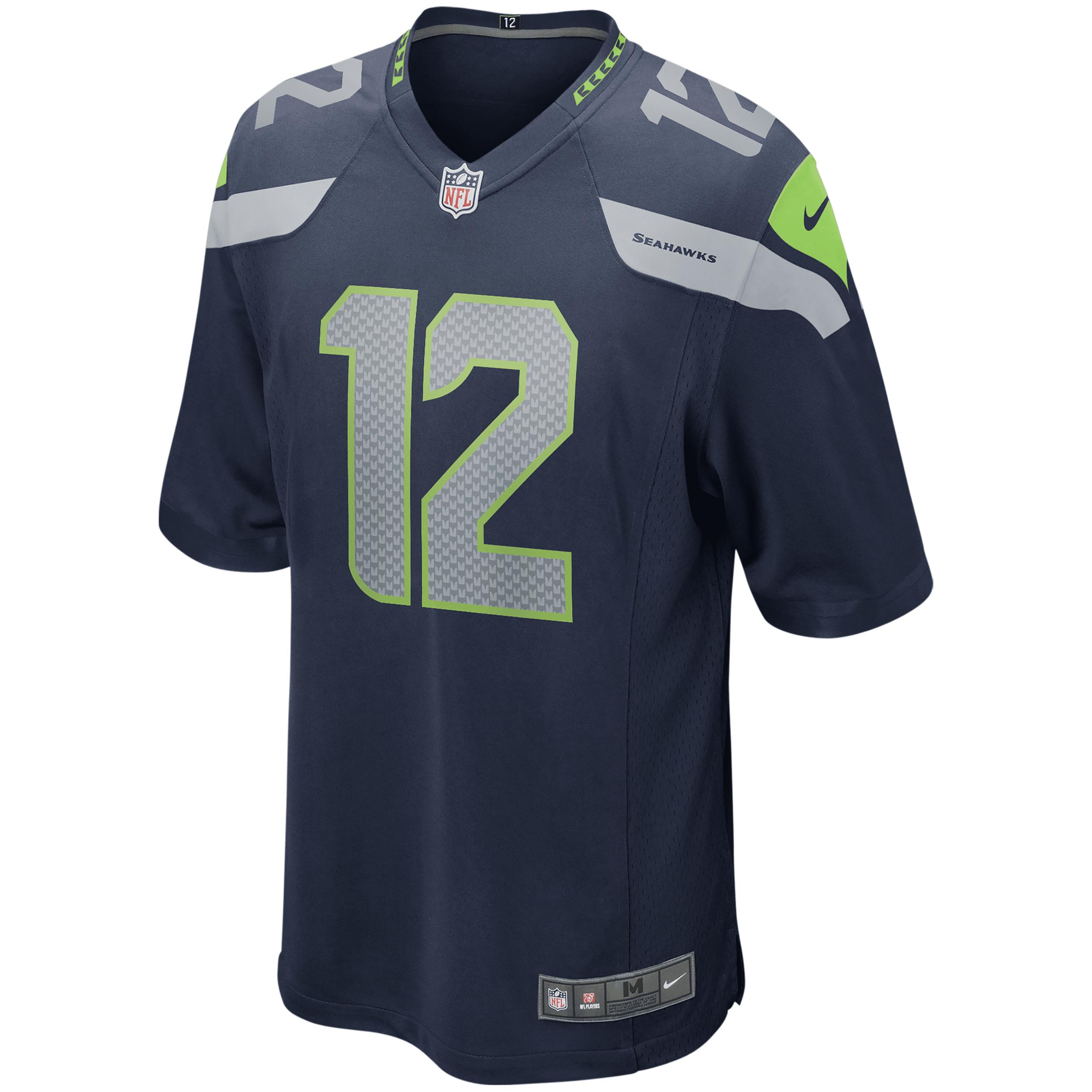 12 Fan Seattle Seahawks Nike Mens NFL Game Jersey | 67NMSSGH78-EEO Product Image