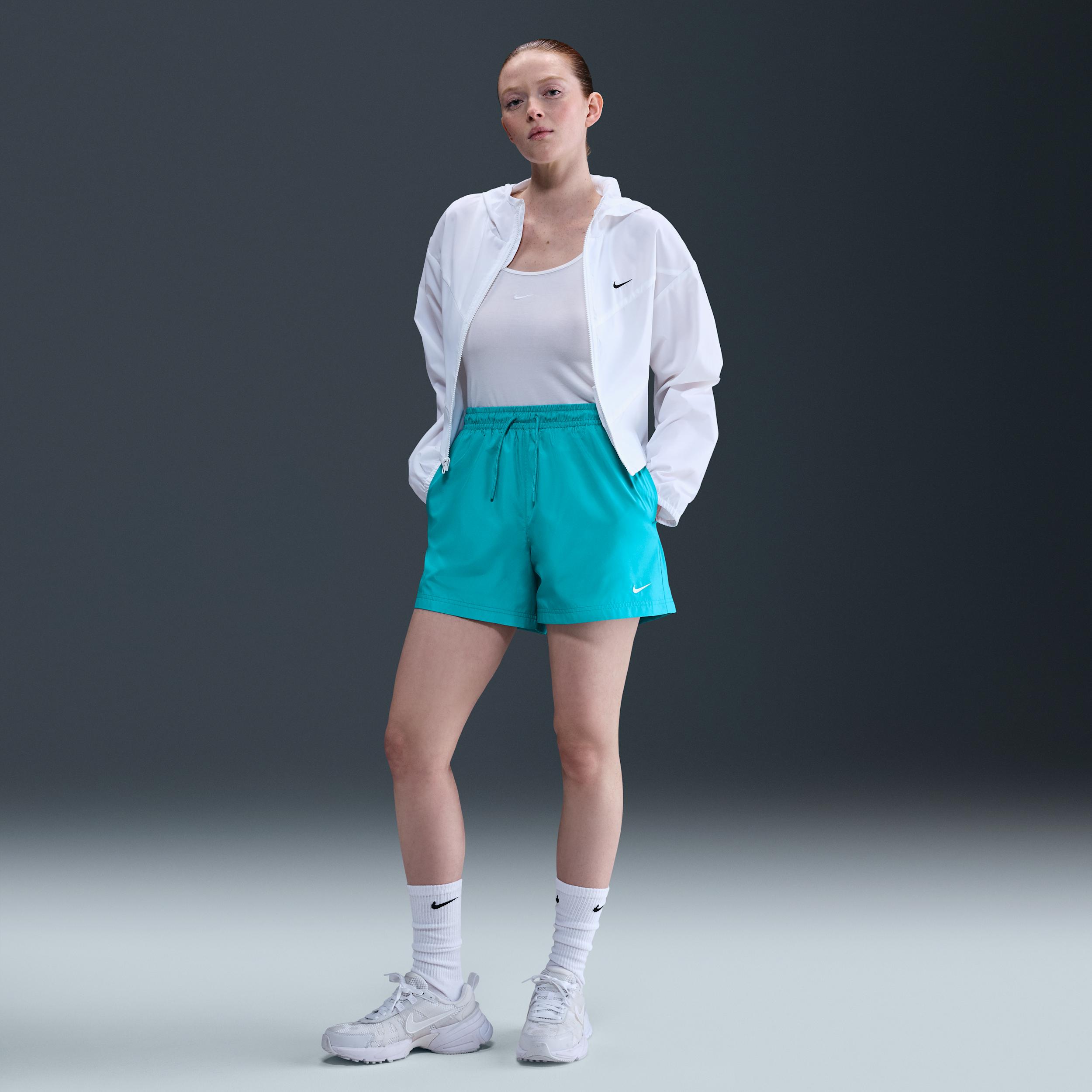 Womens Nike Sportswear Classic Wovens Mid-Rise Shorts | FV7557-017 Product Image