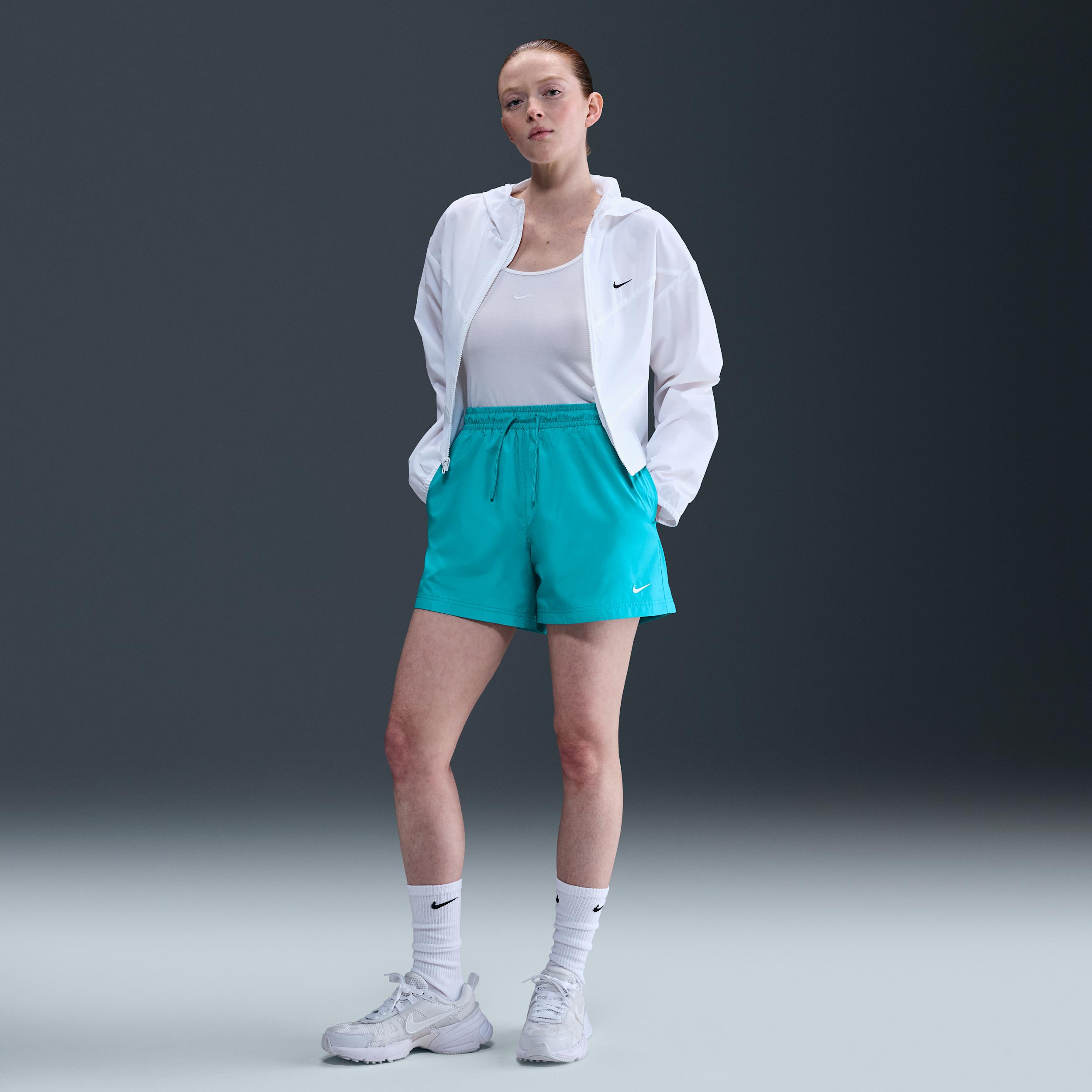 Womens Nike Sportswear Classic Wovens Mid-Rise Shorts | FV7557-017 Product Image