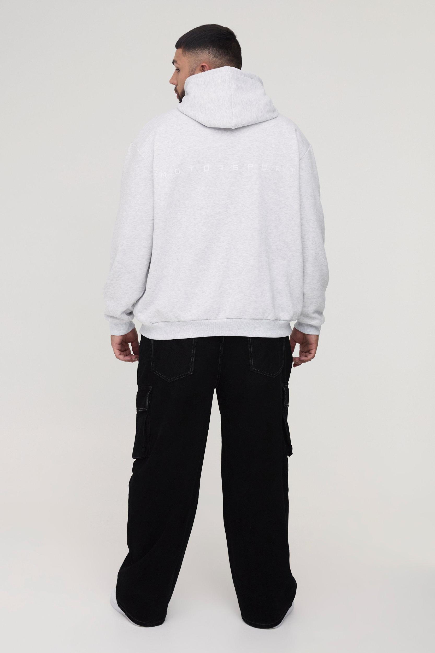 Plus Motorsport Oversized Hoodie | boohooMAN USA Product Image