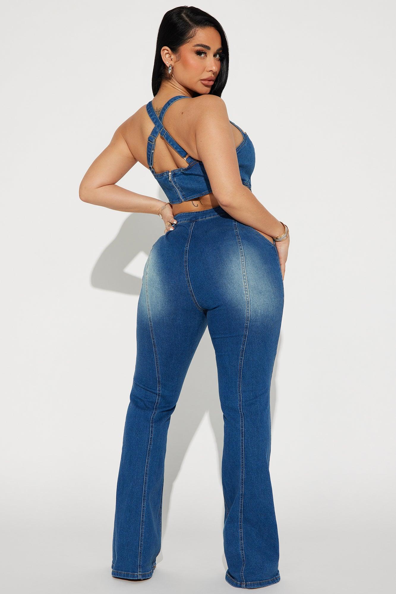 Better Than Your Ex Denim Jumpsuit - Medium Wash Product Image