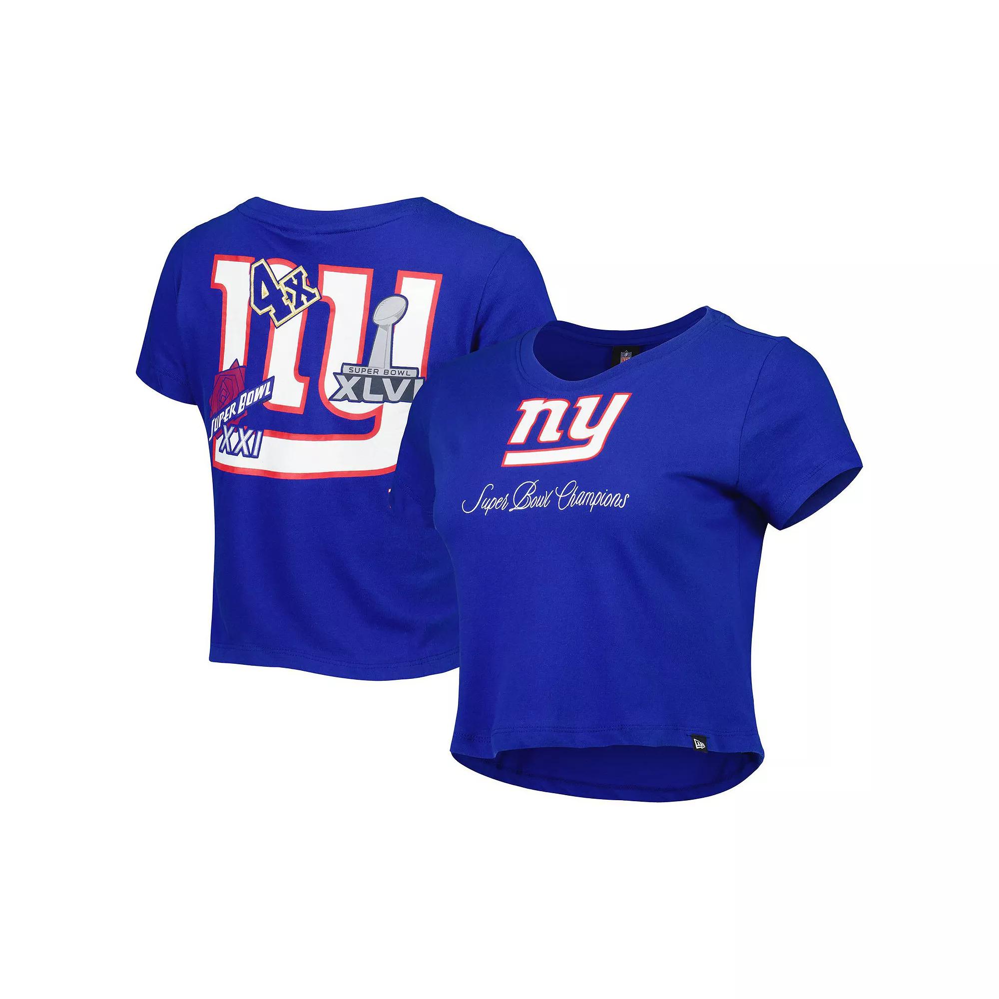 Women's New Era Royal New York Giants Historic Champs T-Shirt,  Product Image