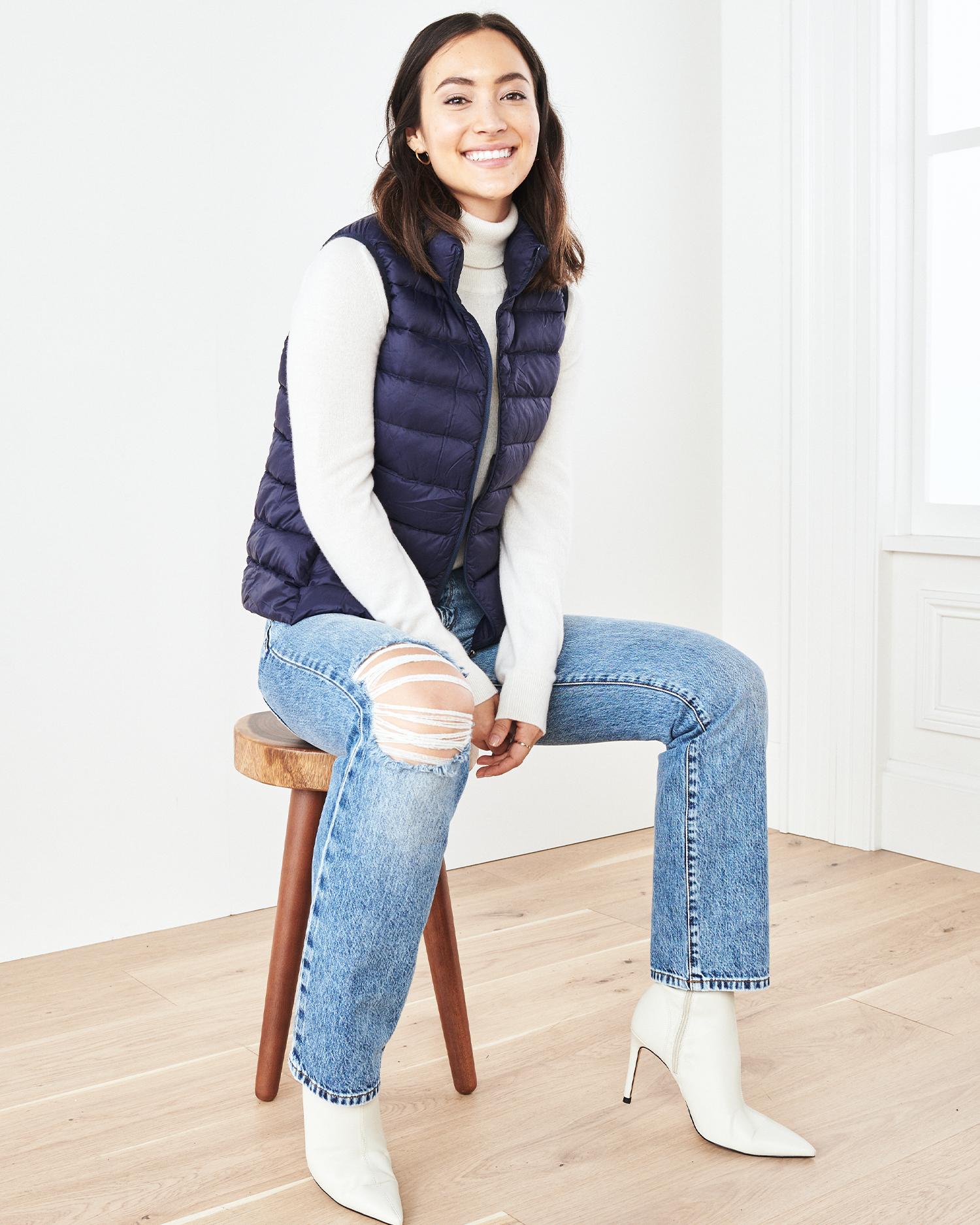 Quince | Women's Down Puffer Vest Size XL | Women's Lightweight Puffer Vest, Nylon Product Image