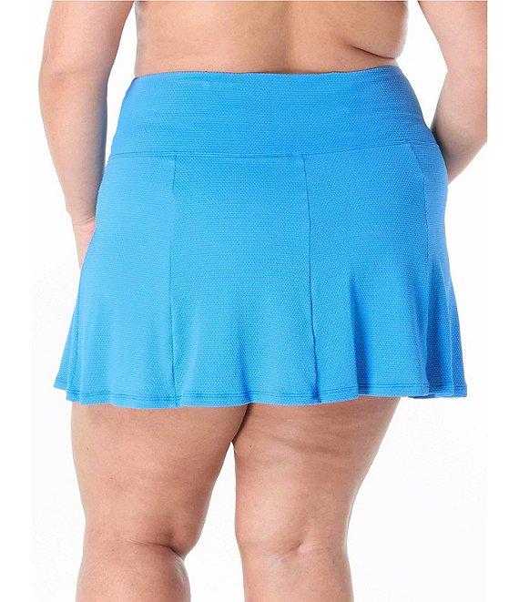 Beach House Plus Size Pique Solid Olivia Princess Seam Swim Skort Product Image