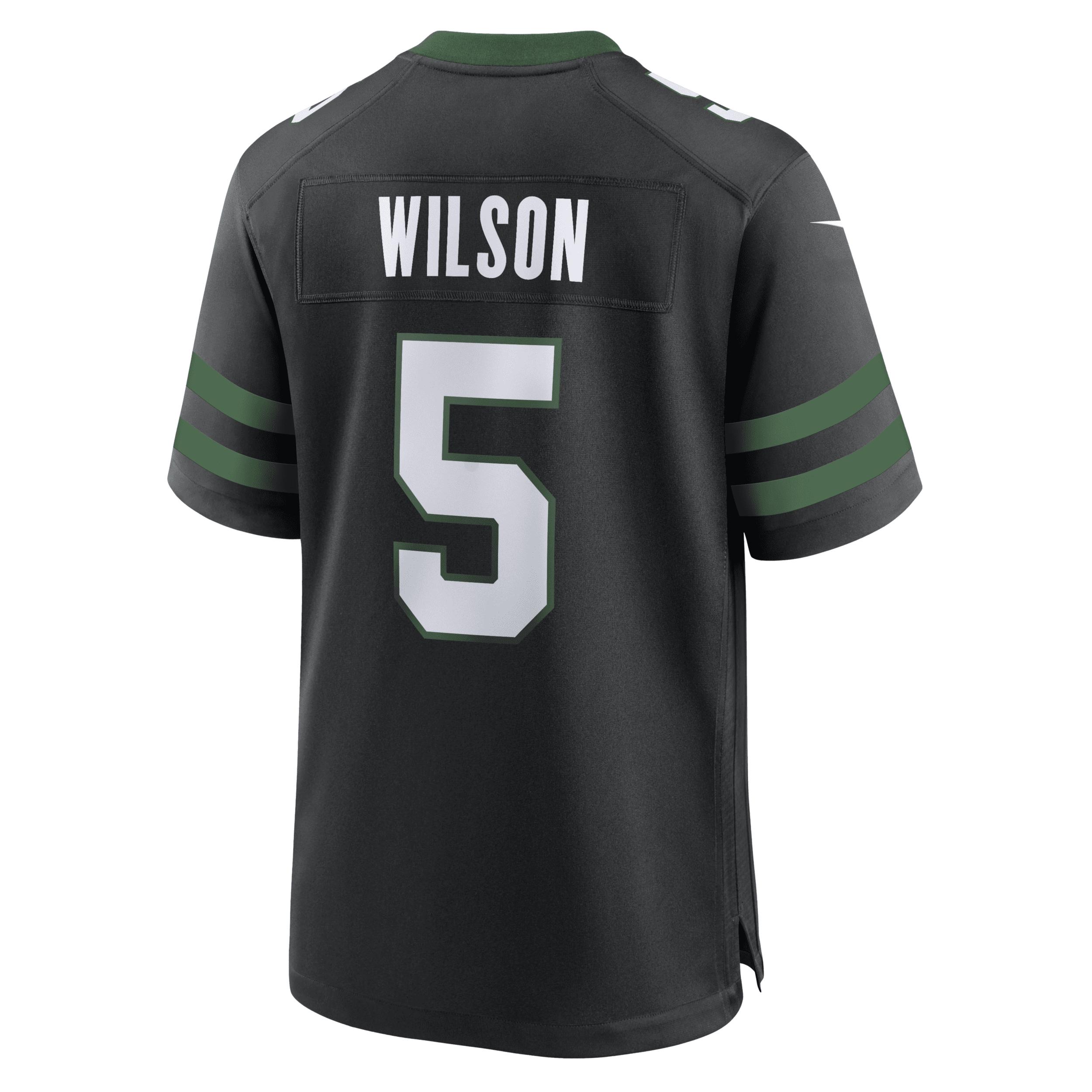 Garrett Wilson New York Jets Nike Mens NFL Game Football Jersey | 67NM0AUO72F-GTF Product Image