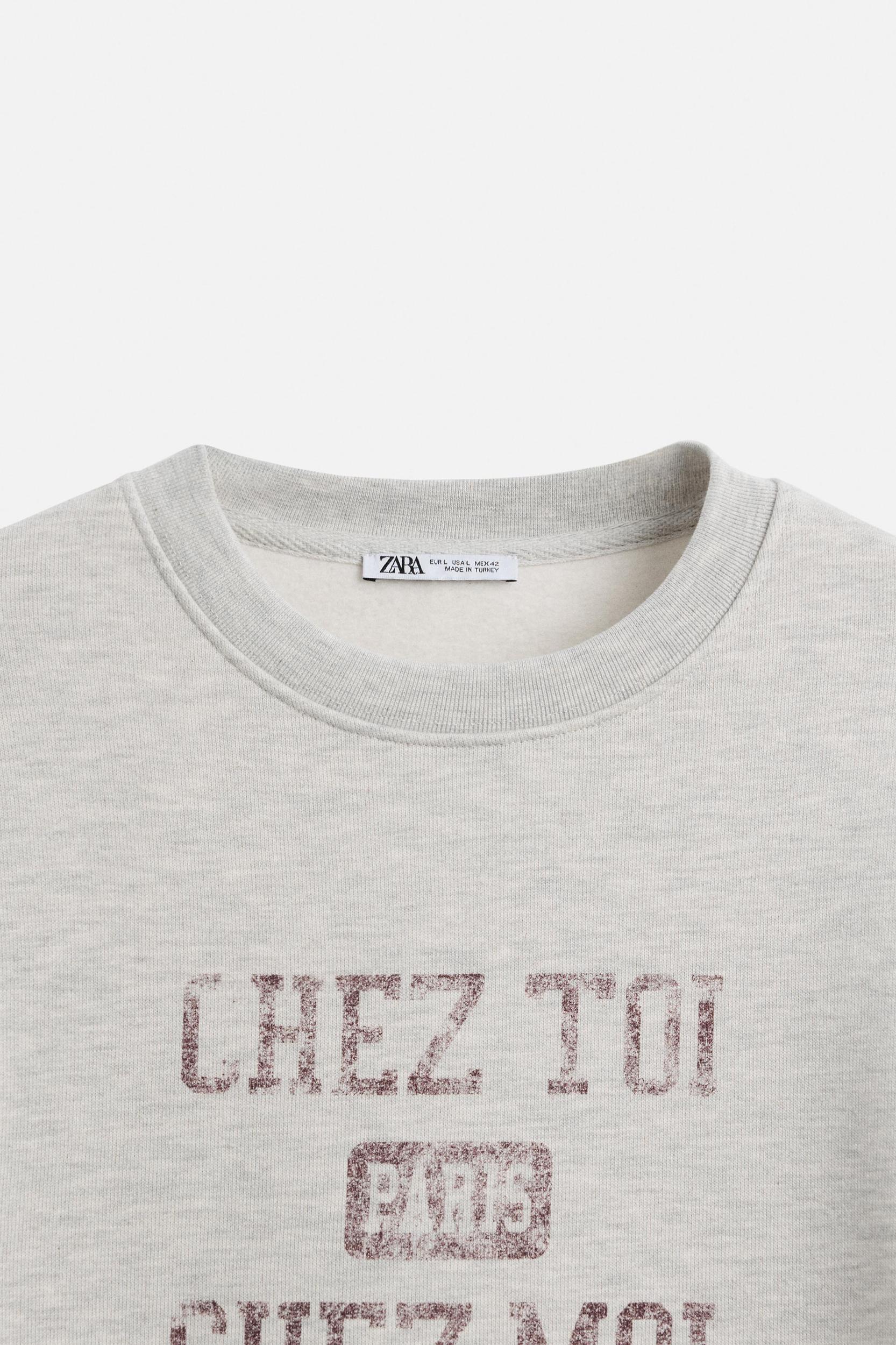 PRINTED TEXT SWEATSHIRT Product Image