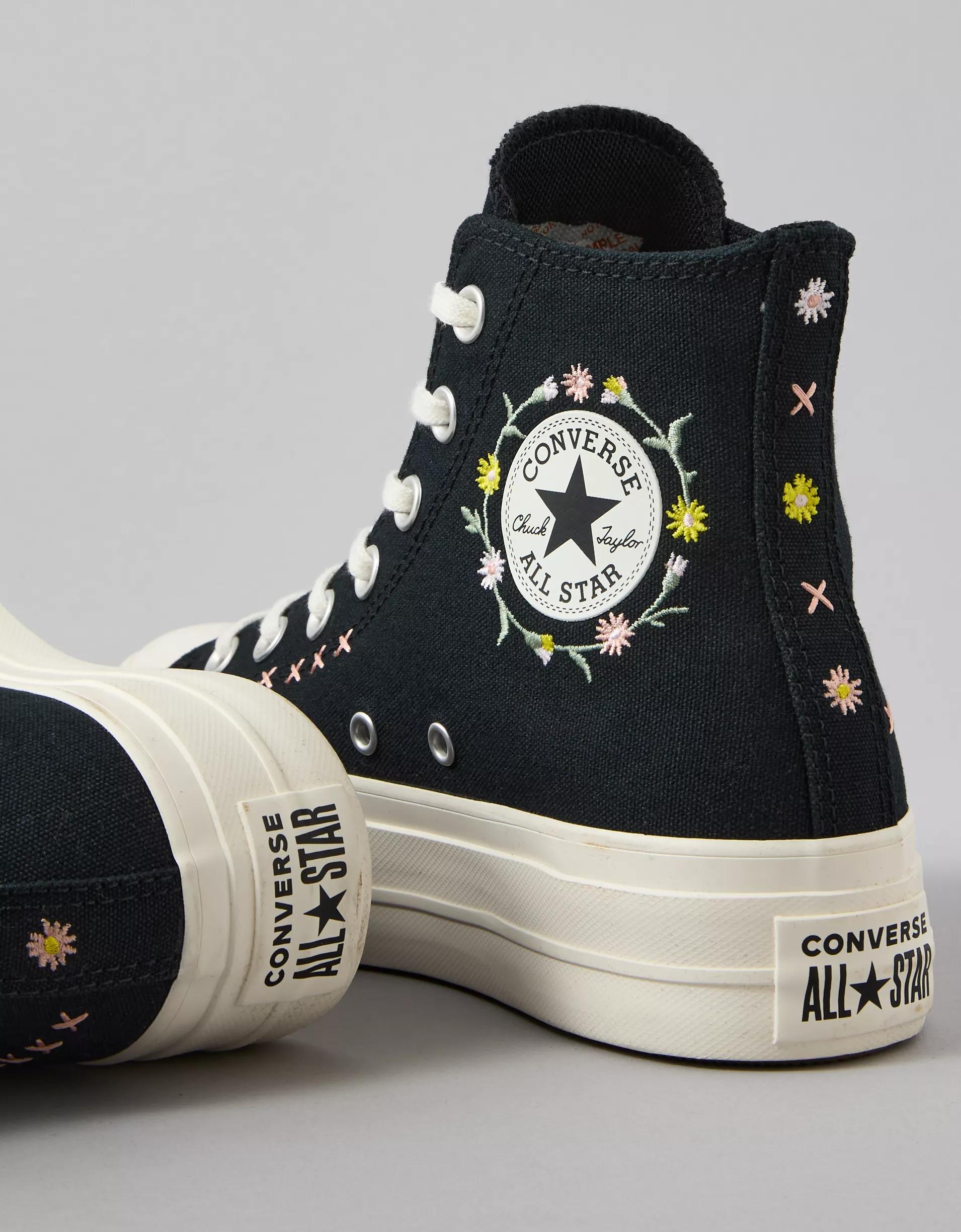 Converse Chuck Taylor All Star Embroidered Flowers High-Top Sneaker Product Image