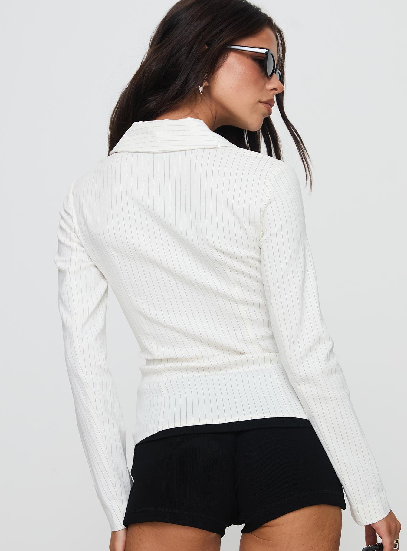 Bellar Long Sleeve Top Ivory Product Image