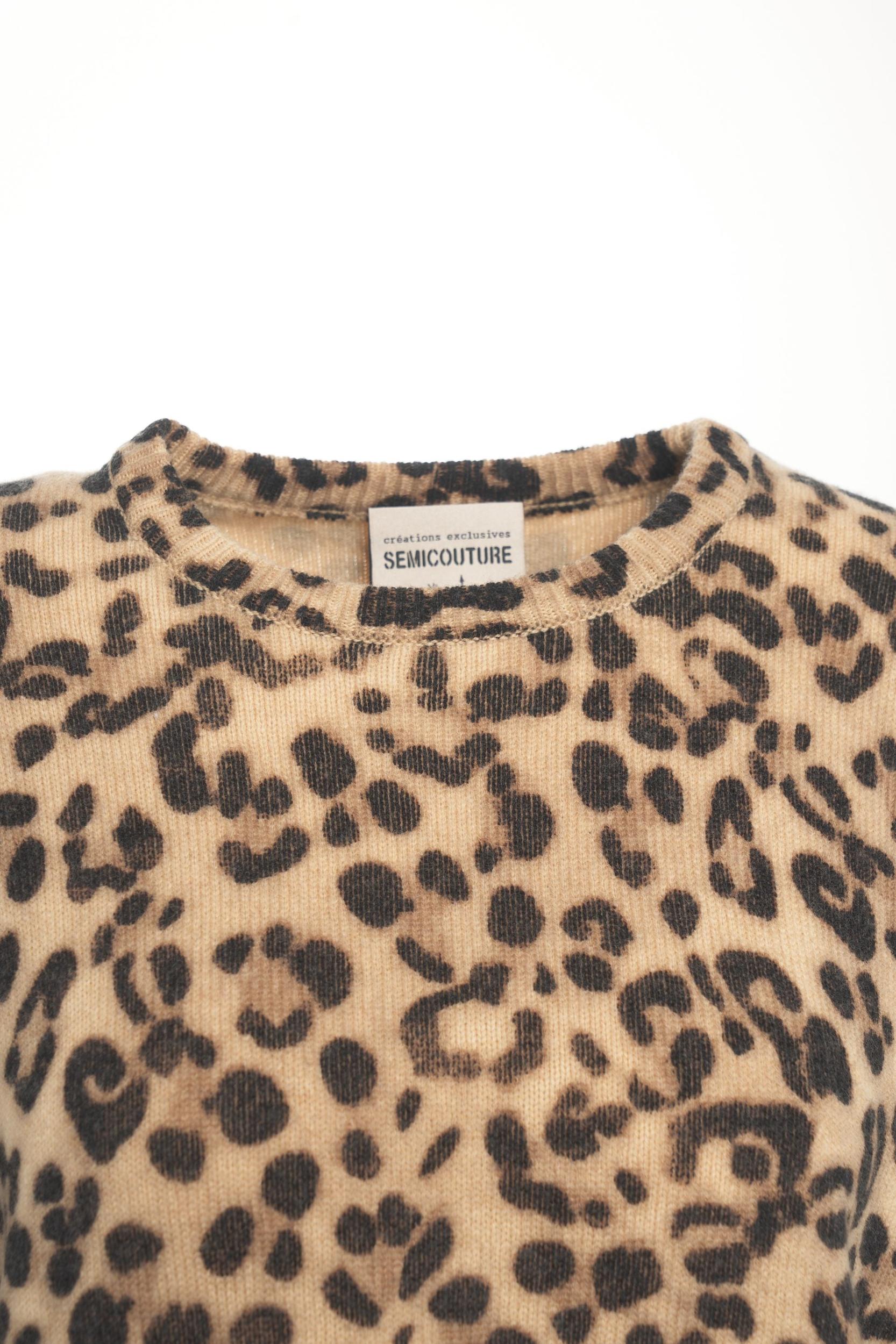 Sweater with Animal Print Product Image