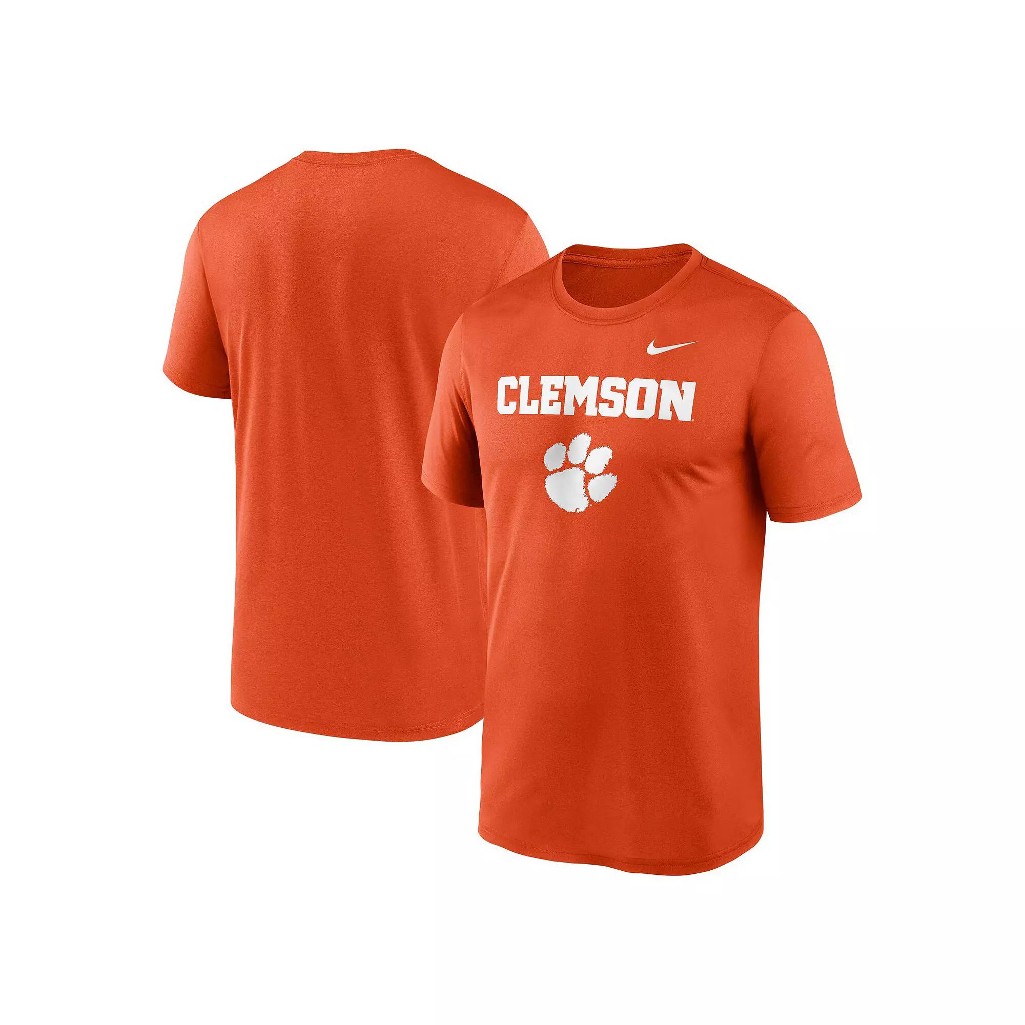 Men's Nike Orange Clemson Tigers Lockup Legend Performance T-Shirt,  Product Image