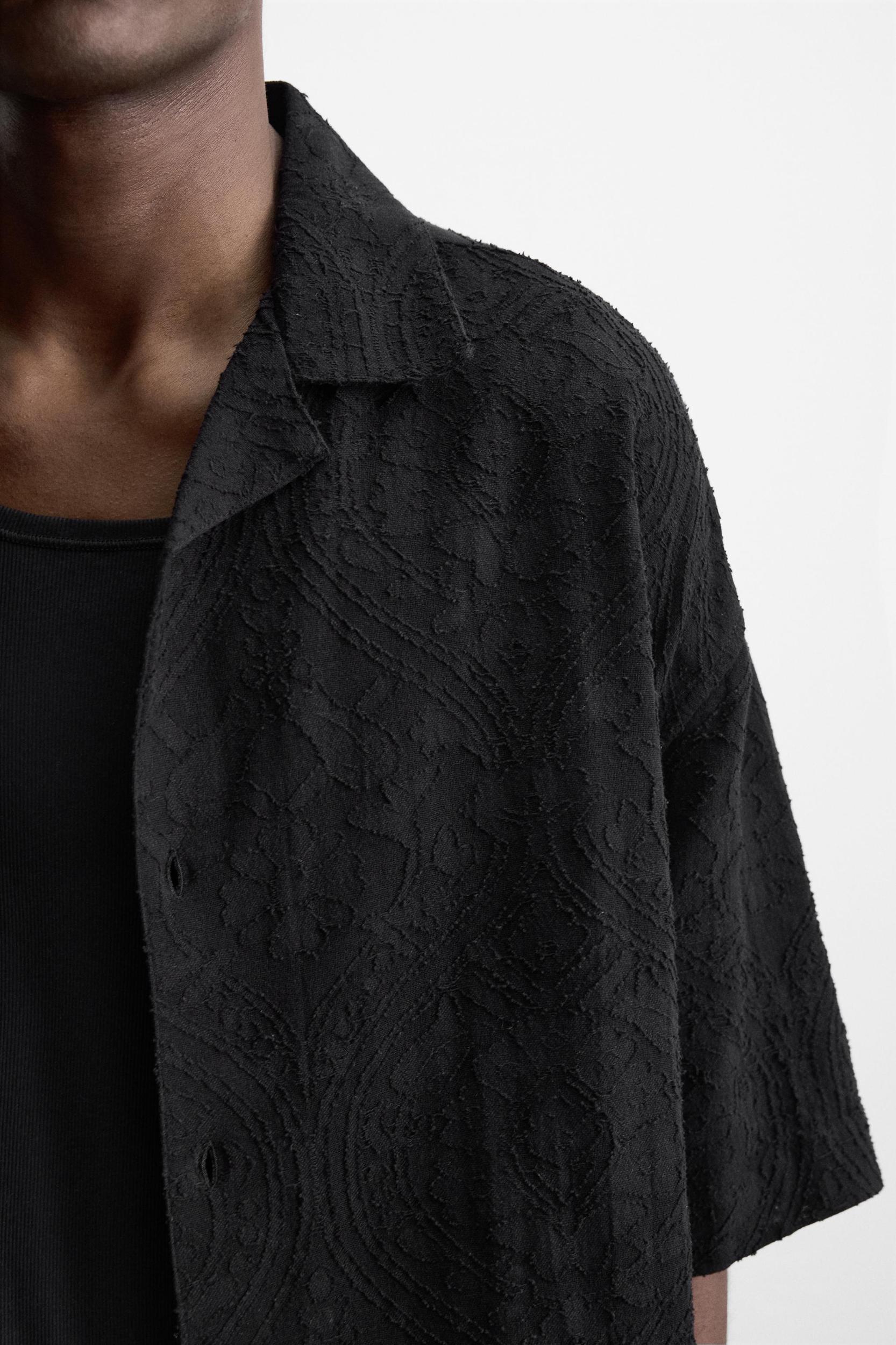RELAXED FIT JACQUARD SHIRT Product Image