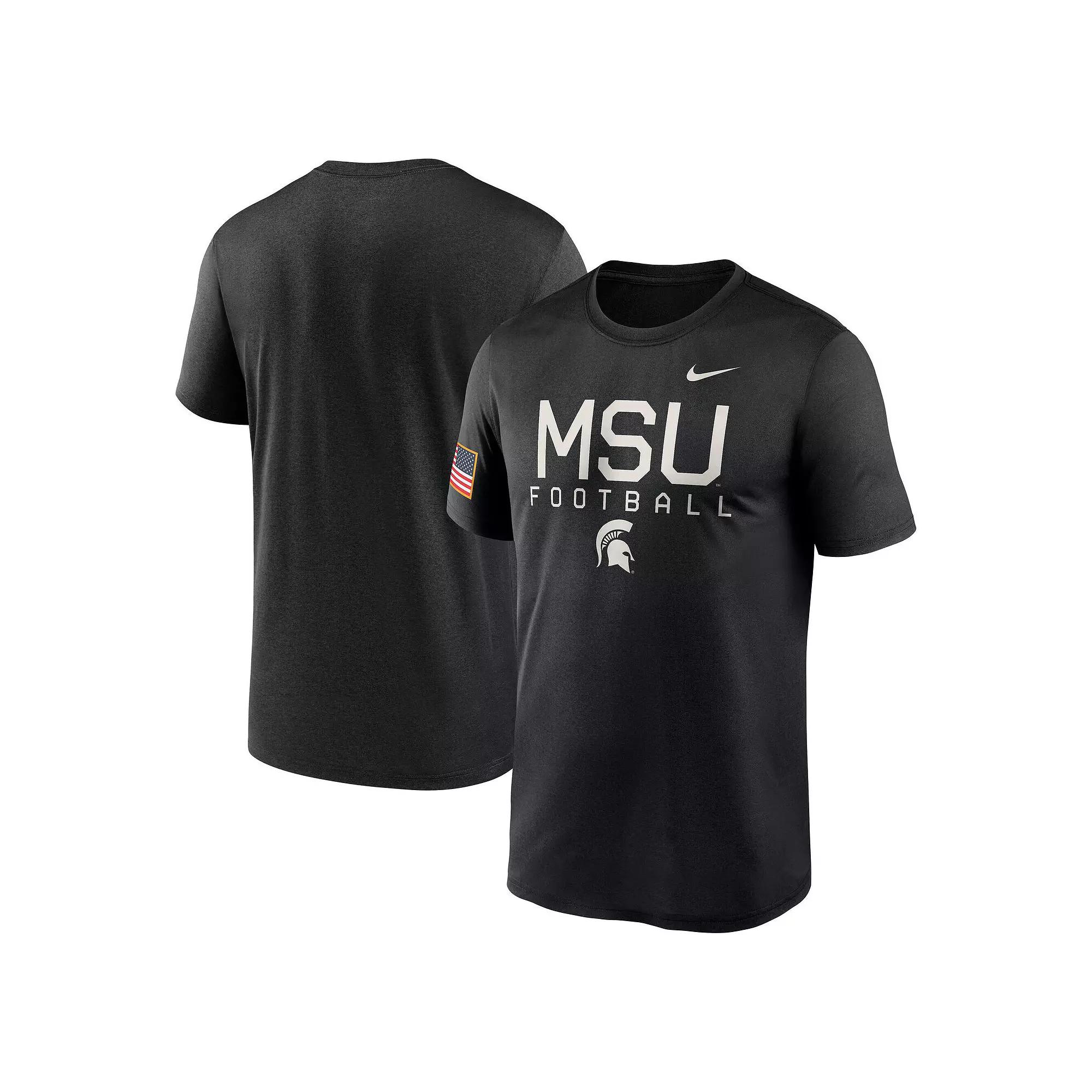 Men's Nike Black Michigan State Spartans 2024 Military Appreciation Legend Performance T-Shirt,  Product Image