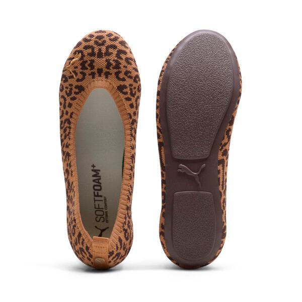 PUMA Ilana Leopard Women's Ballet Shoes in Caramel Latte/Alpine Snow Product Image