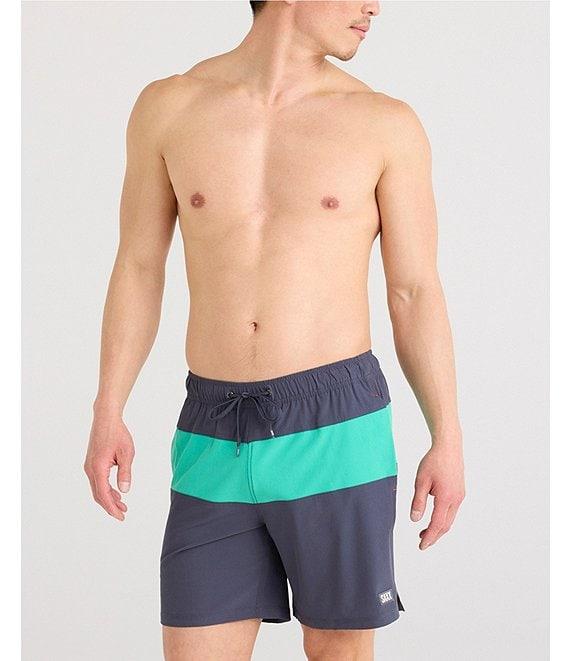 SAXX Oh Buoy 2N1 Color Block 7#double; Inseam Volley Swim Trunks Product Image
