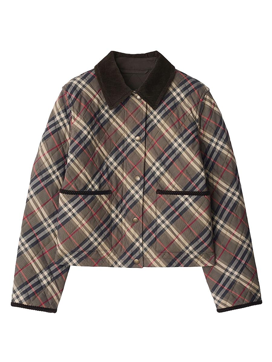 Womens Oldham Check Cotton Jacket Product Image