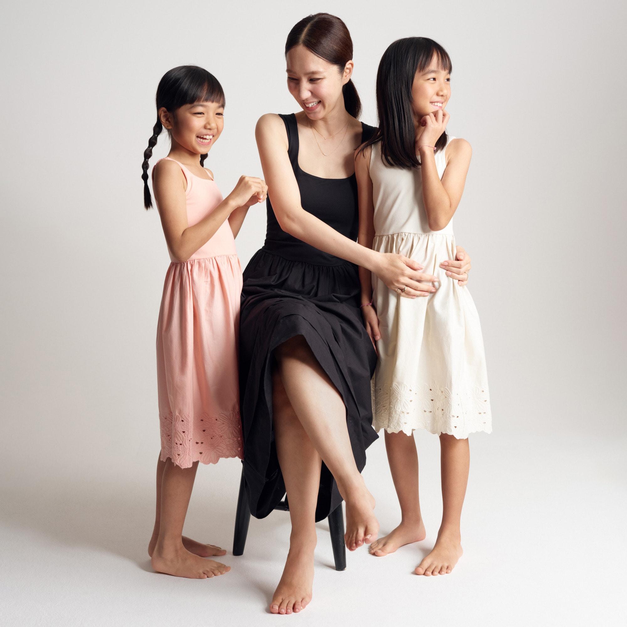 Drop-waist mixy dress Product Image