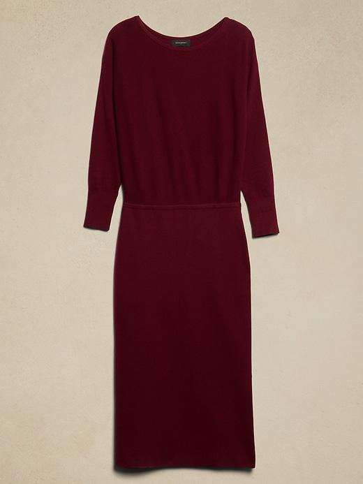 Ribbed Midi Sweater Dress Product Image