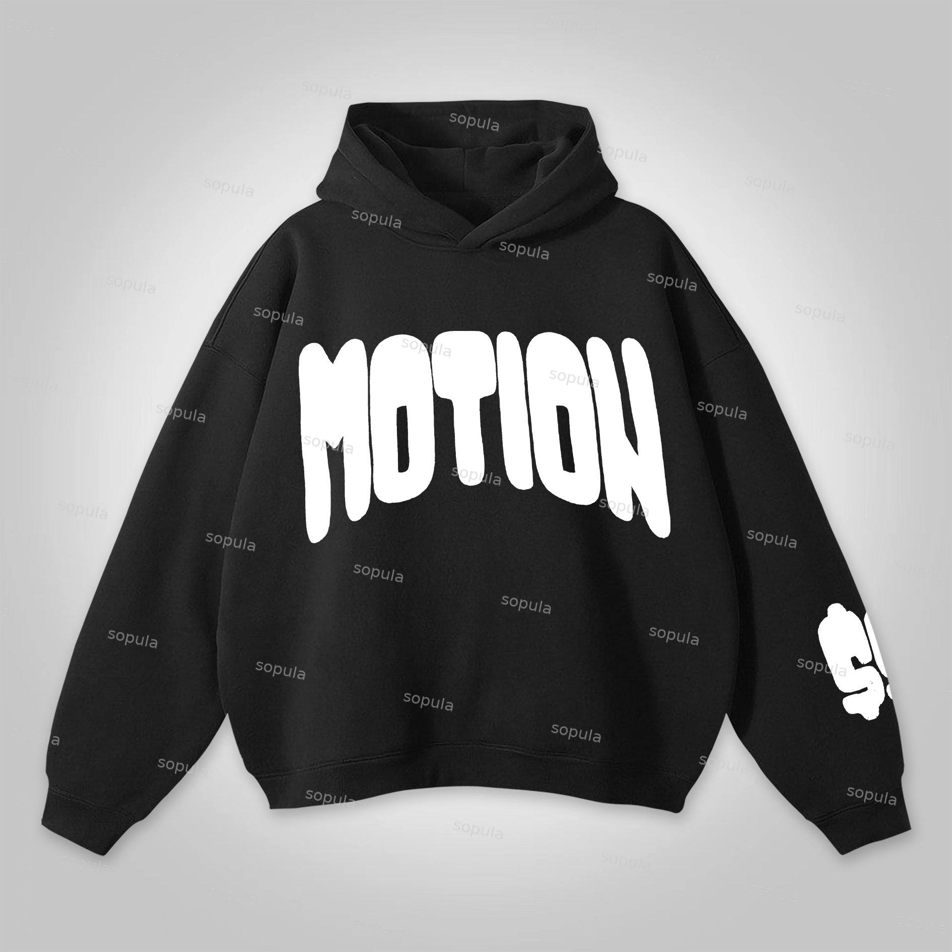 Sopula Money Motion Graphics Pocketless Hoodie Product Image