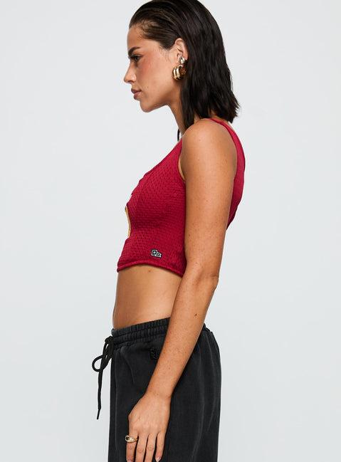 USC Jersey Corset Top Cardinal Product Image