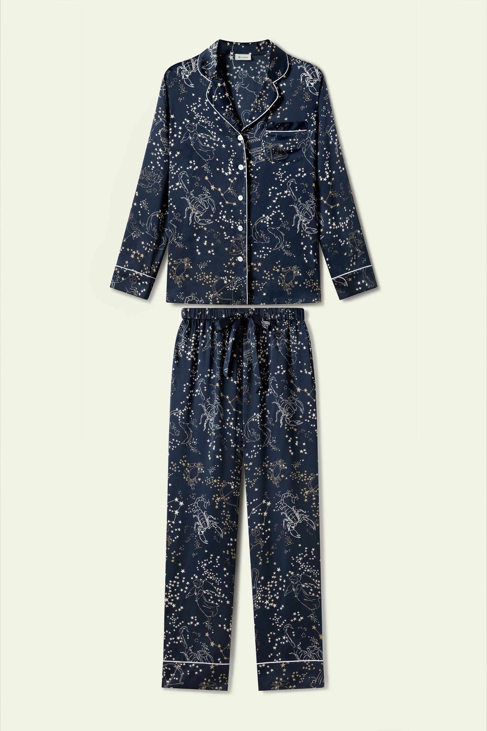 Scorpio Zodiac Classic Silk Pajama Set Product Image