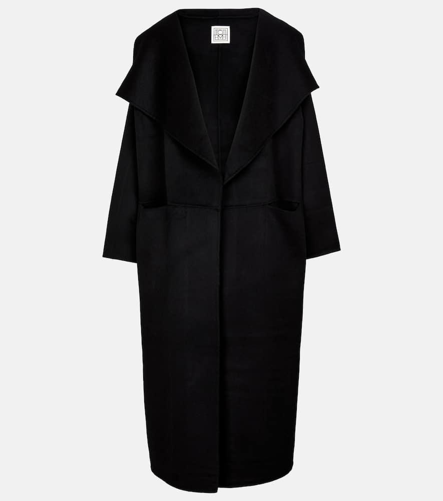 TOTÊME Toteme Signature Wool And Cashmere Coat In Black Product Image