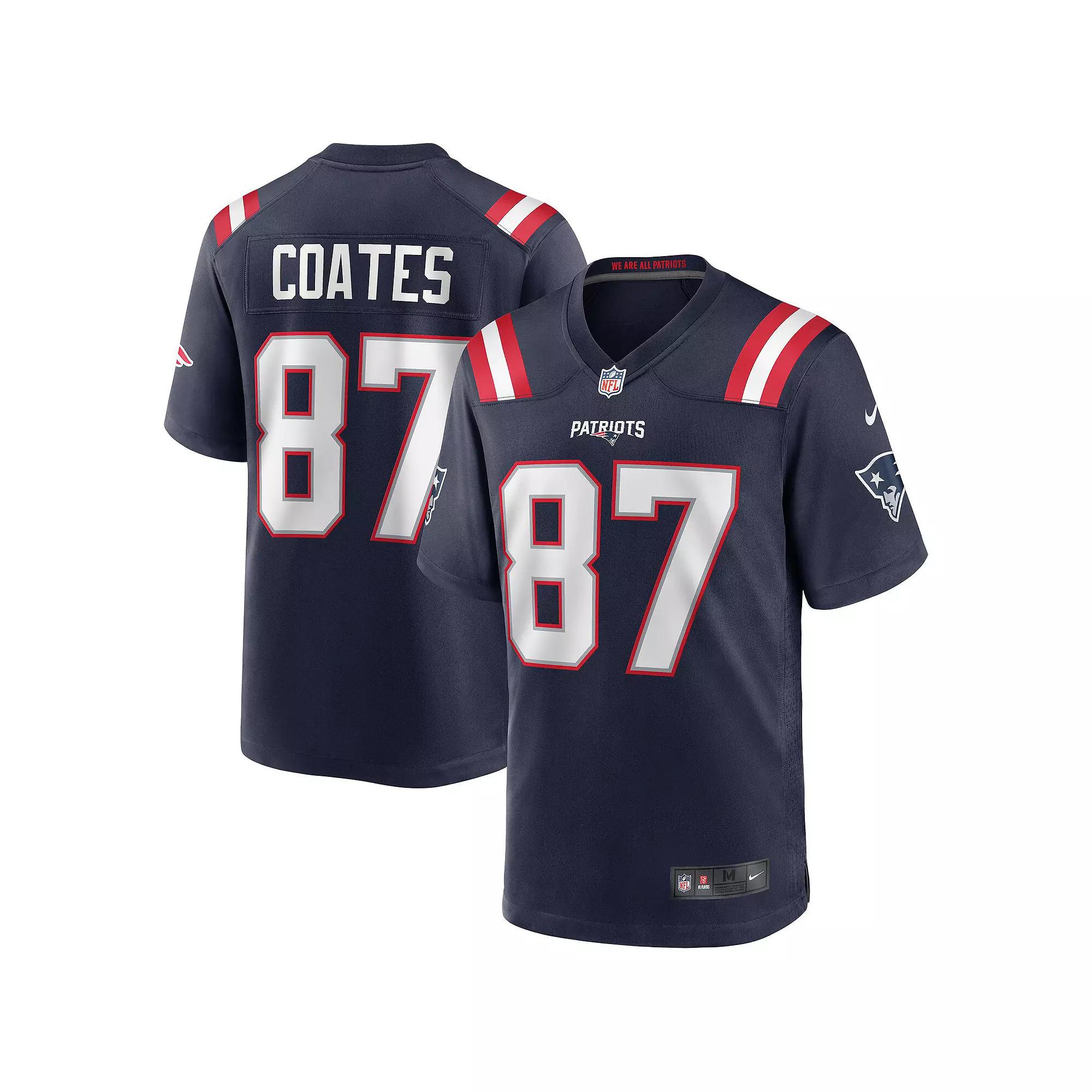 Men's Nike Ben Coates Navy New England Patriots Game Retired Player Jersey,  Product Image
