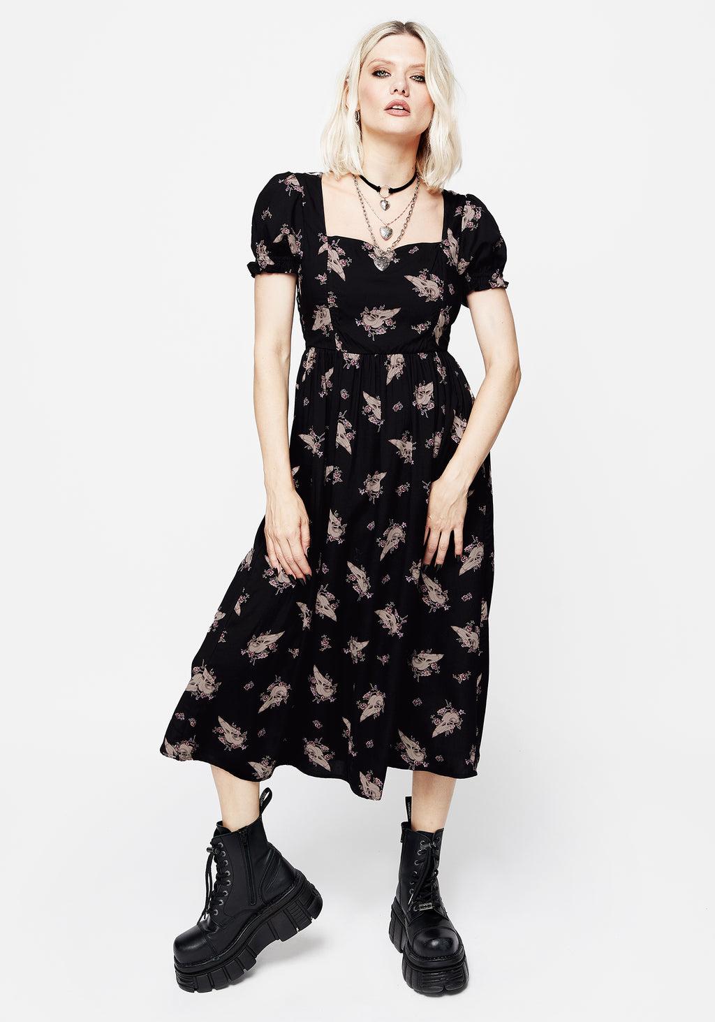 Carrion Puff Sleeve Midi Dress Product Image