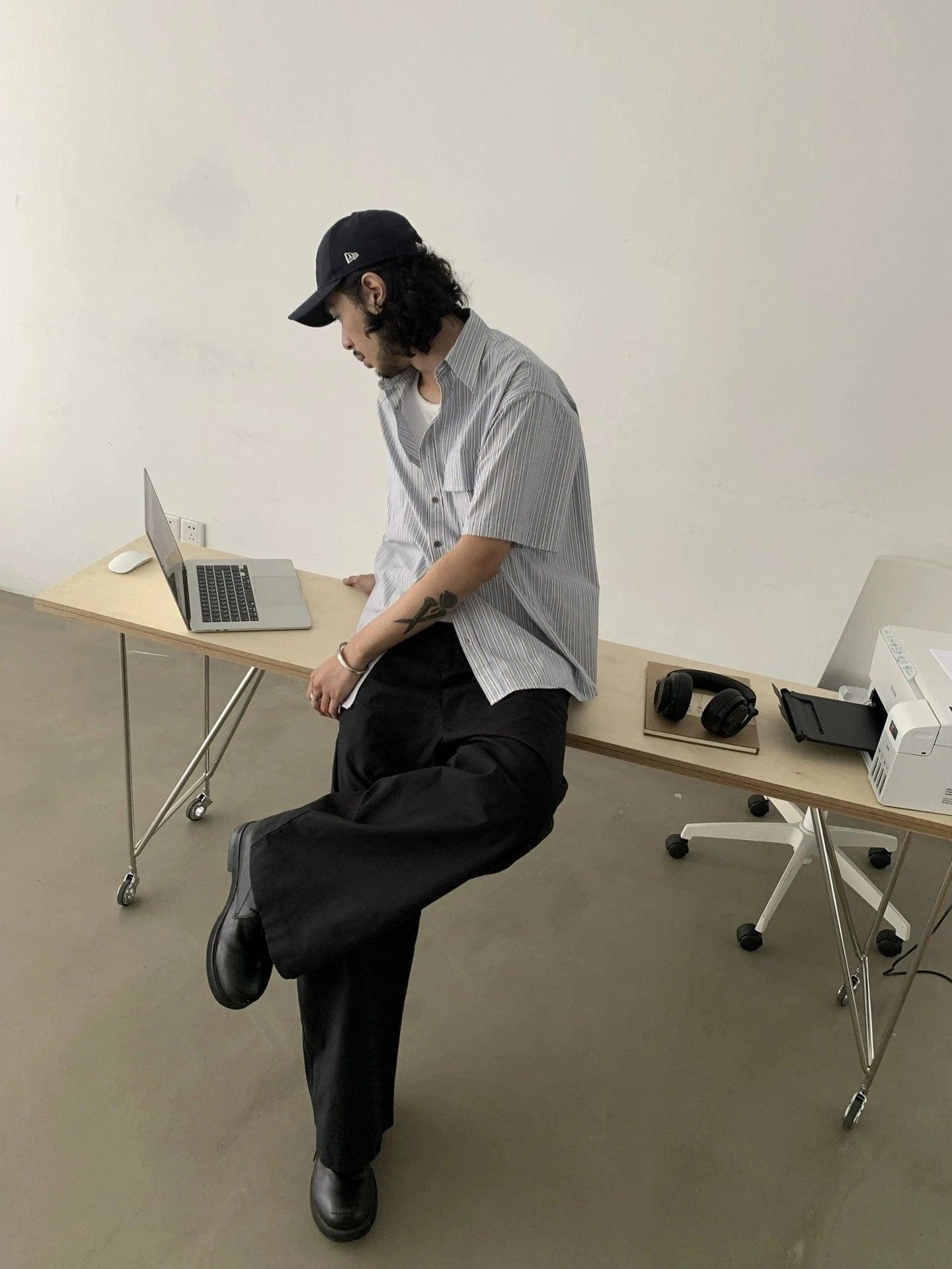 RT No. 18881 SILHOUETTE STRAIGHT CASUAL PANTS Product Image