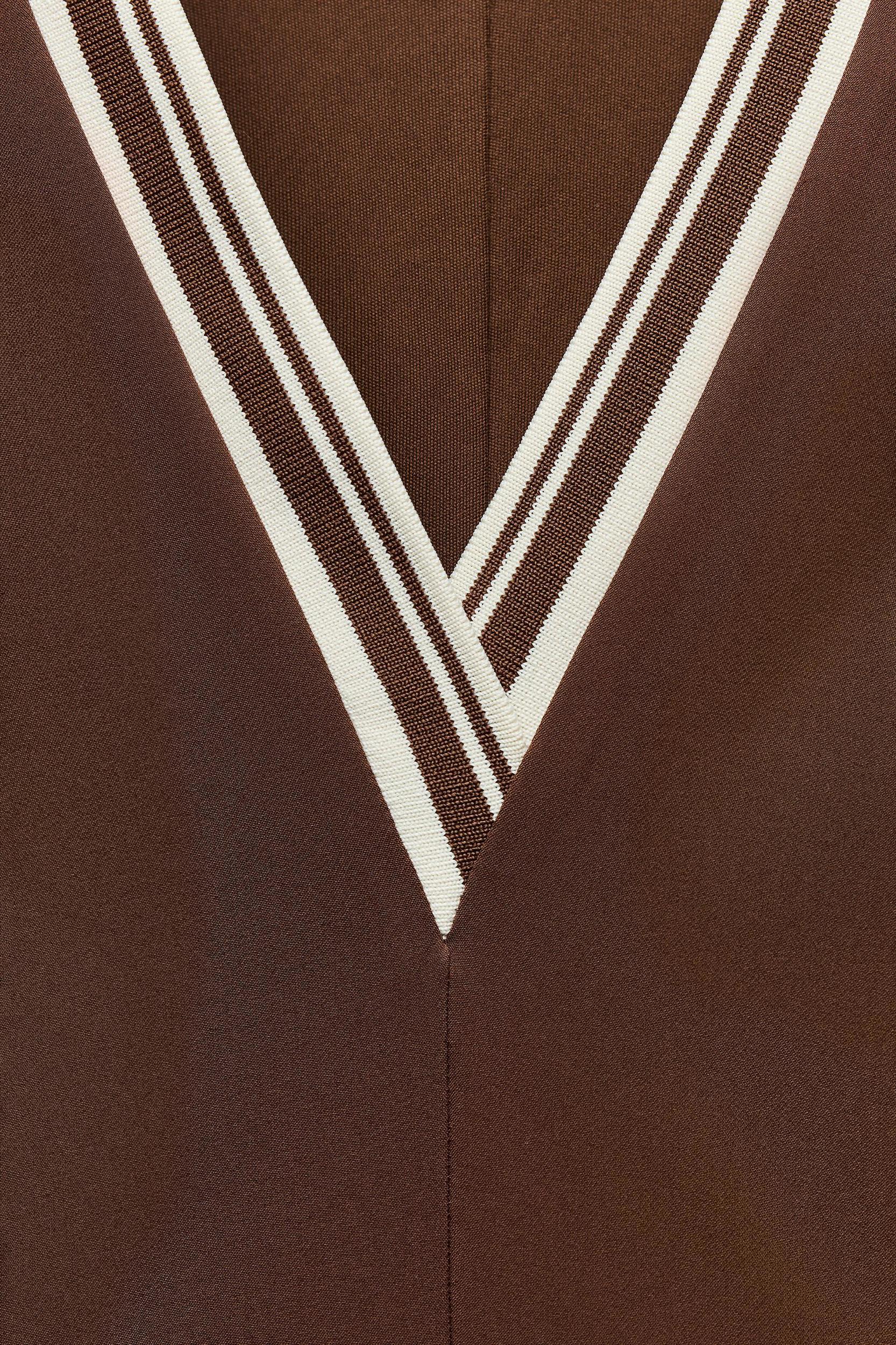 RIBBED GODET DRESS Product Image