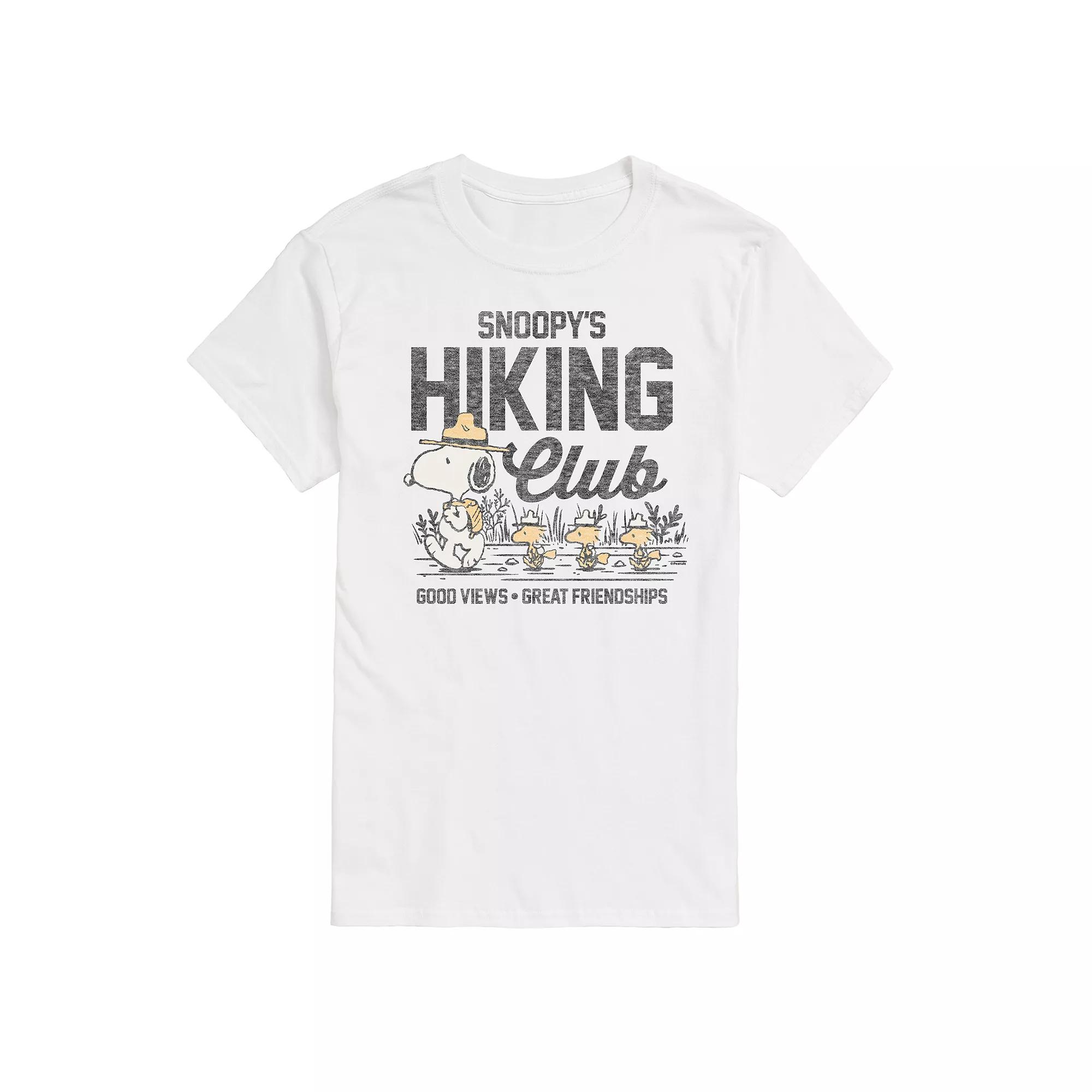 Big & Tall Peanuts Snoopy's Hiking Club Vintage Graphic Tee, Men's,  Product Image