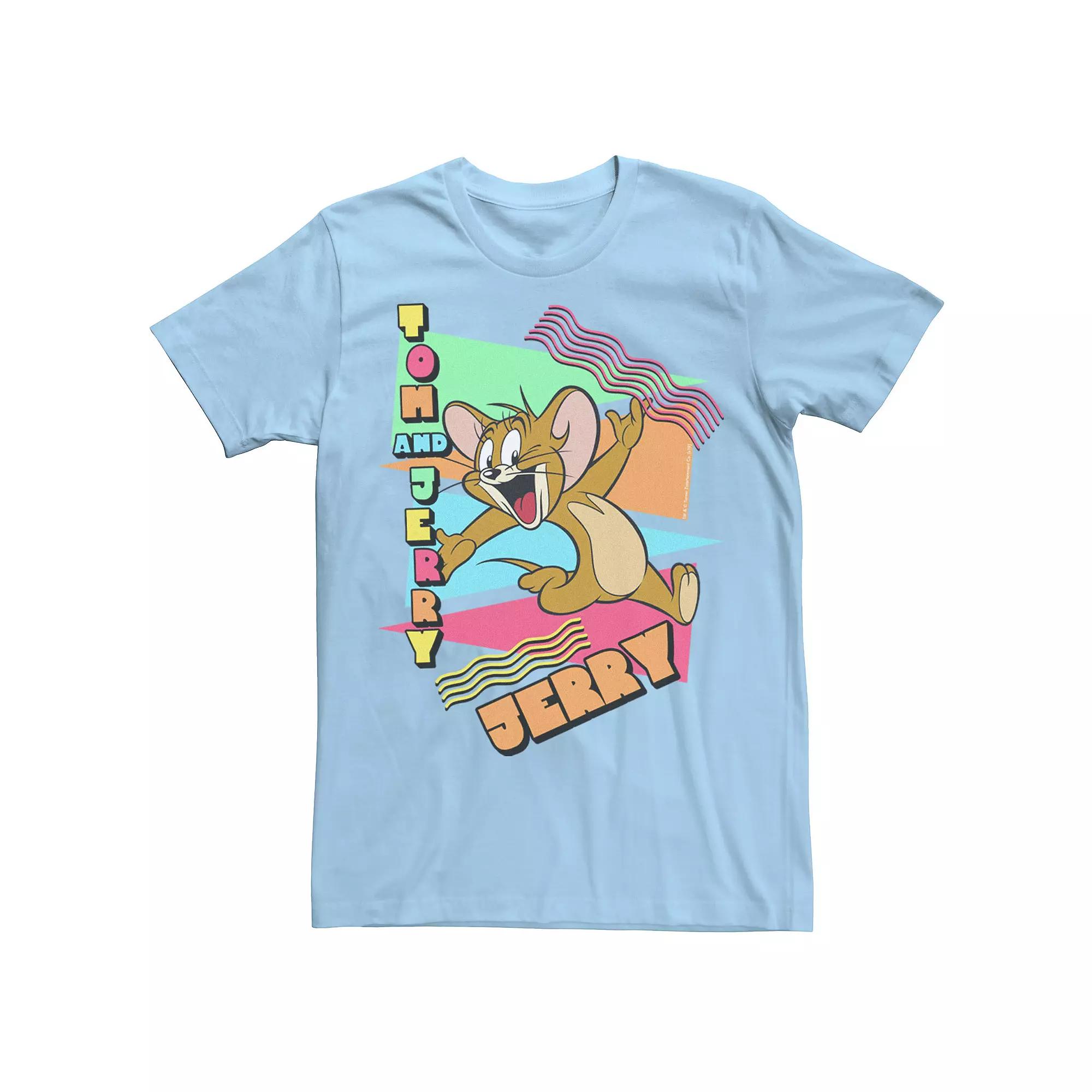 Men's Tom And Jerry Triangle 90's Portrait Tee,  Product Image