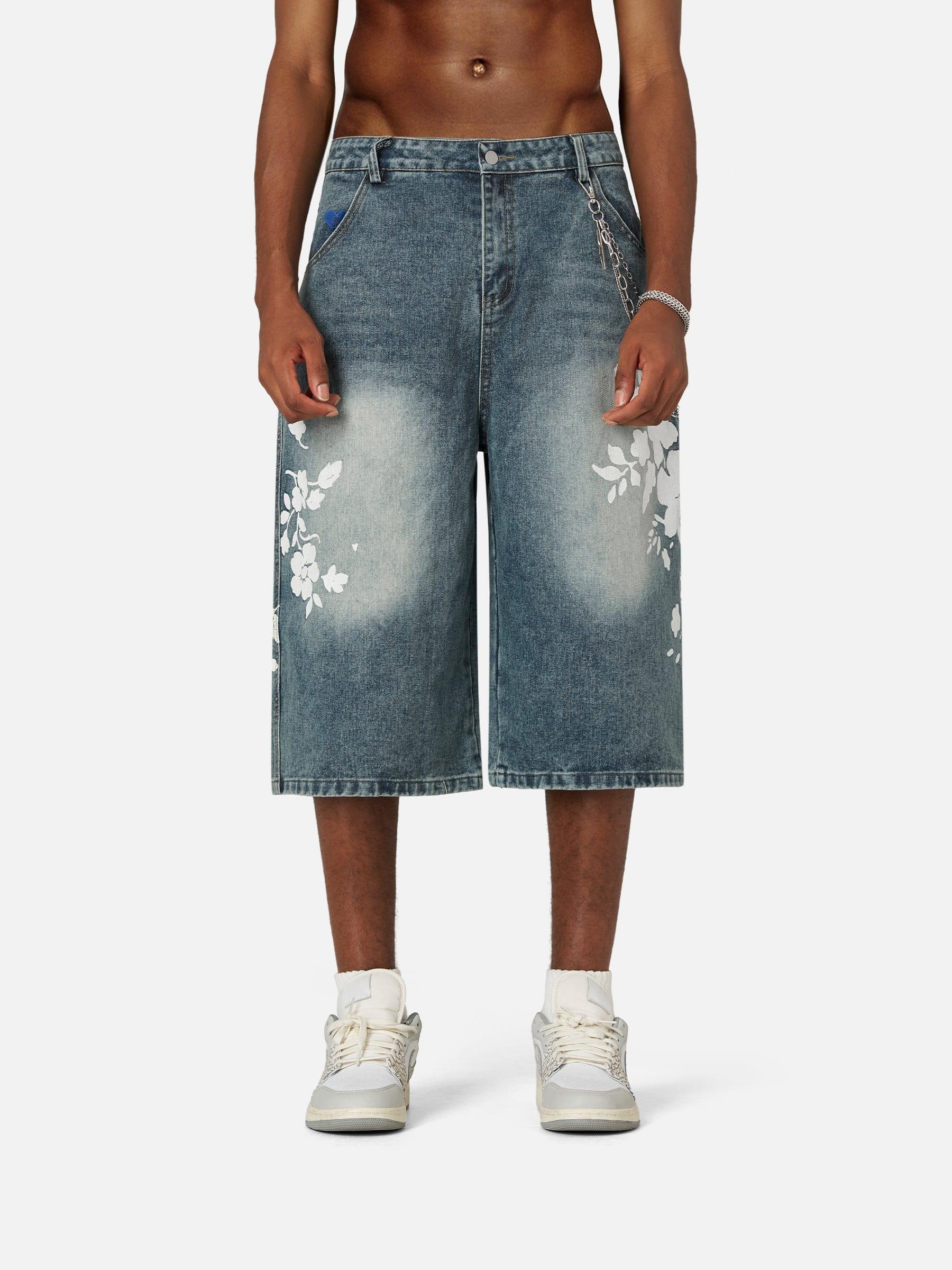Aelfric Eden Floral Graphic Longline Jorts Product Image