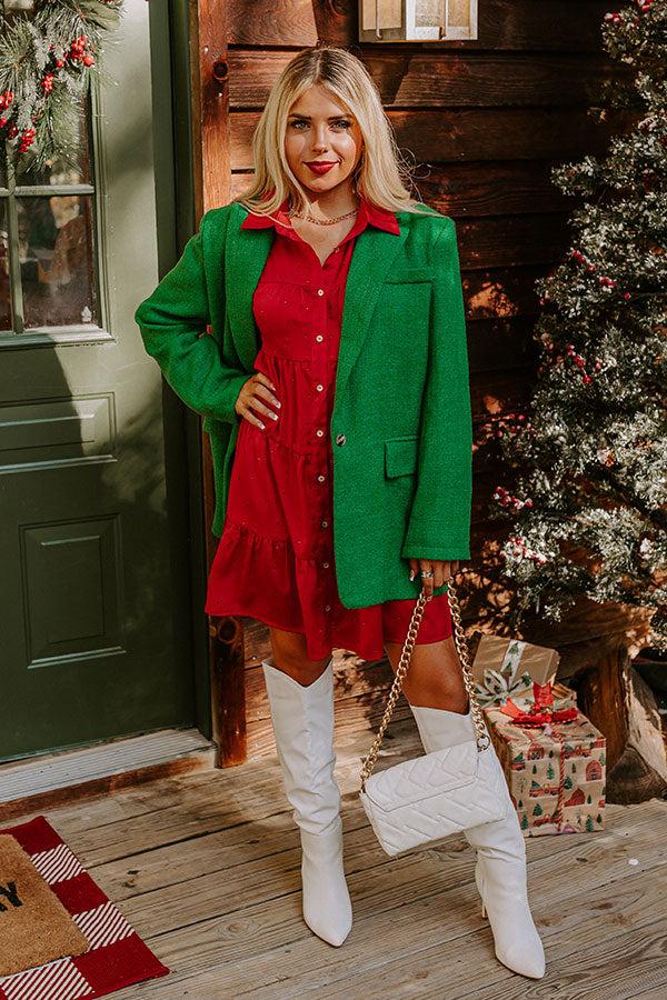 Bring The Sparkle Satin Mini Dress in Wine Product Image