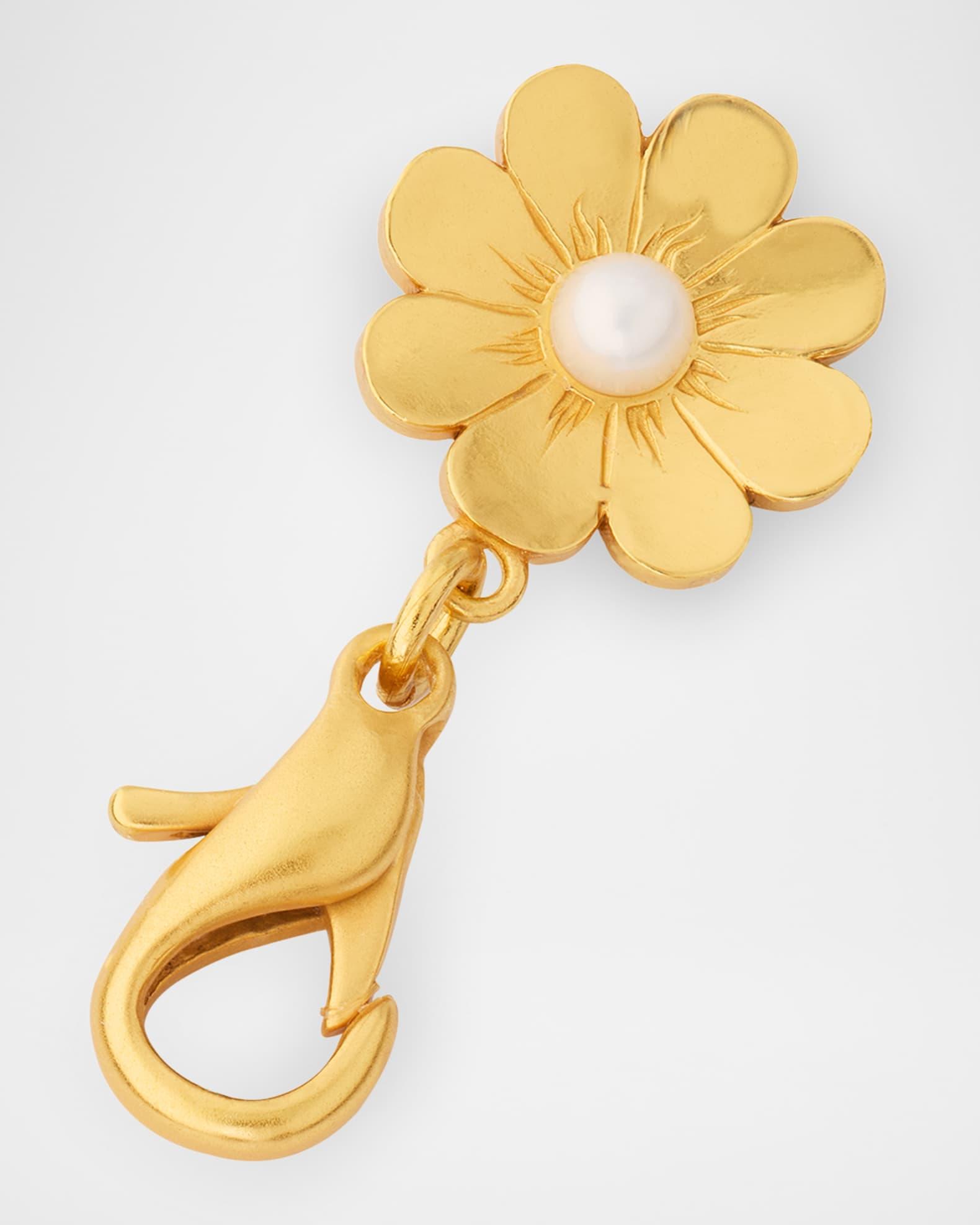 Daisy Pearl-Embellished Bag Charm Product Image