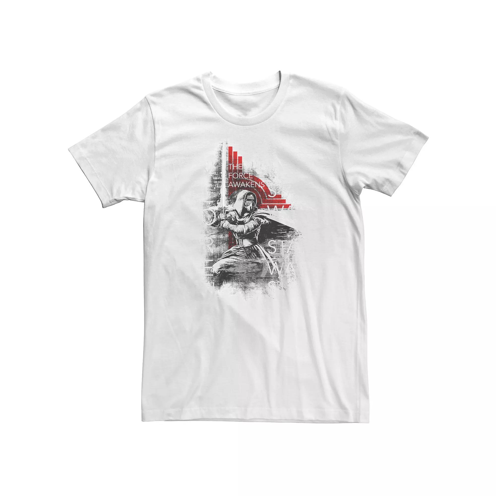 Big & Tall Star Wars Kylo Ren Action Sketch Tee, Men's,  Product Image