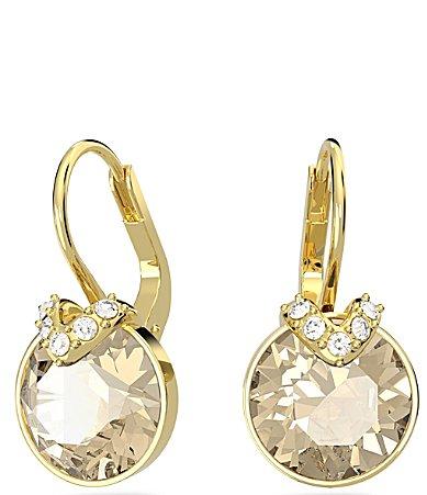 Swarovski Bella V Crystal Drop Earrings in Gold Tone Product Image