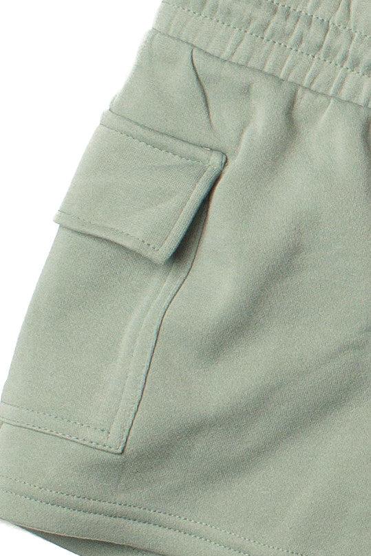 Fleece Cargo Shorts Product Image