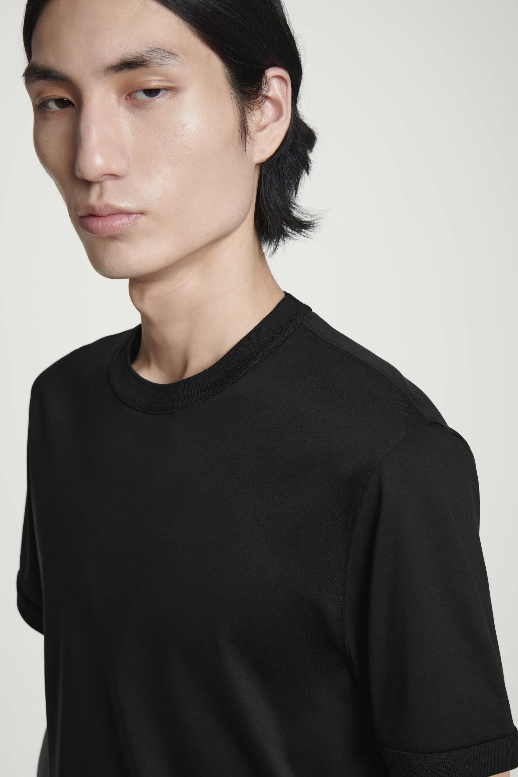 REGULAR-FIT MERCERIZED-COTTON T-SHIRT Product Image