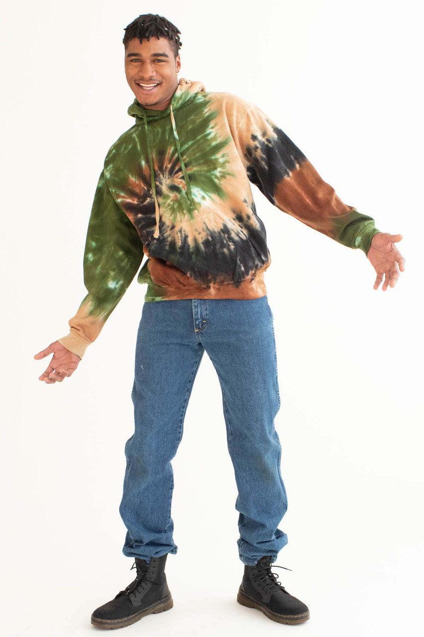 Camouflage Swirl Tie Dye Hoodie Product Image