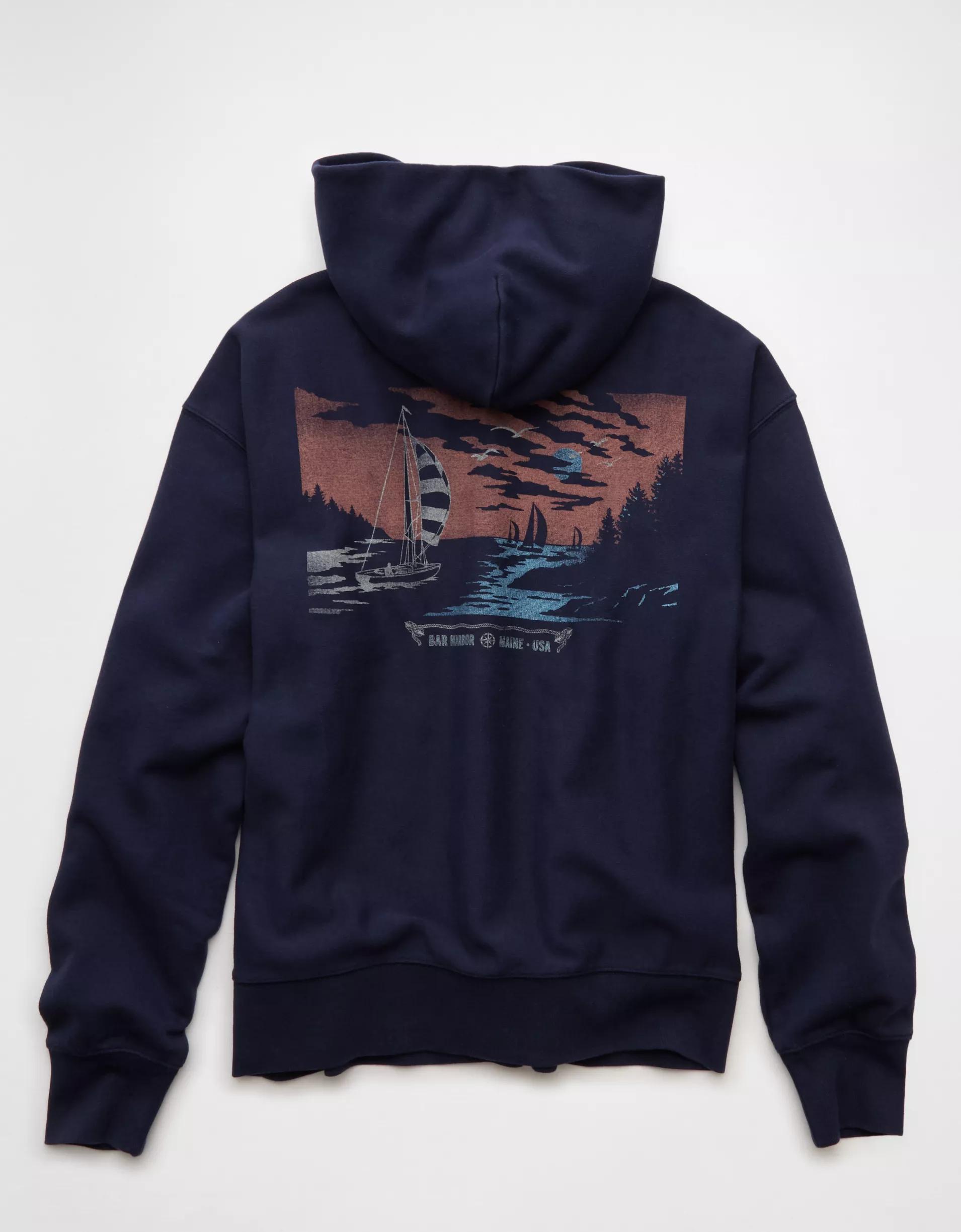 AE Laidback Luxe Heavyweight Destination Graphic Hoodie Product Image